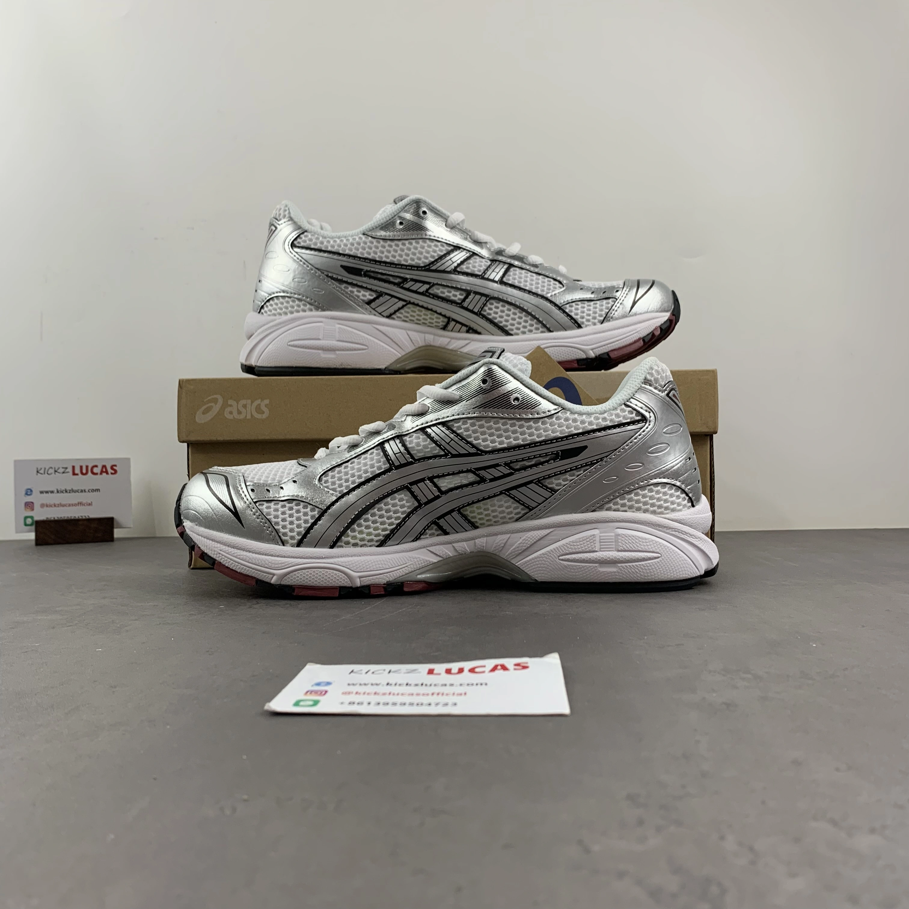 SmoothTexture ASICS Gel-Kayano 14 White Pure Silver 1201A019- 2560