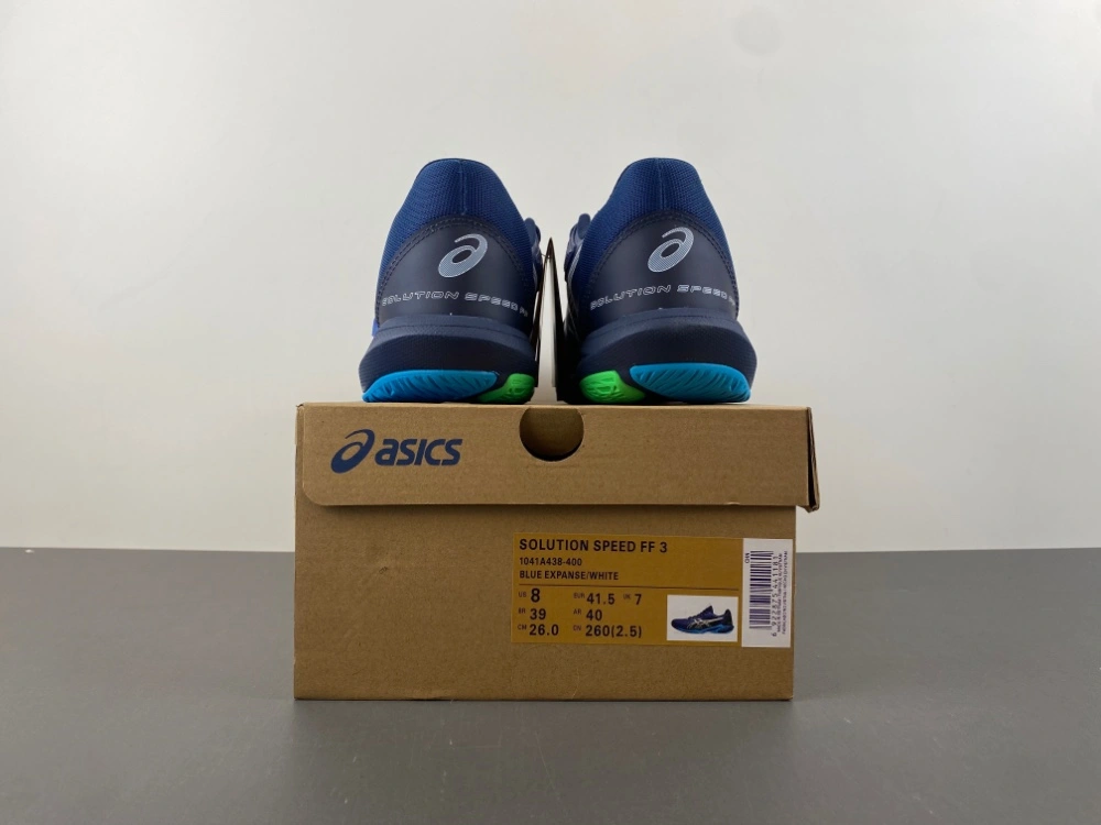 ASICS Solution Speed FF 3 Blue Expanse White 1041A438- Effortless 2528