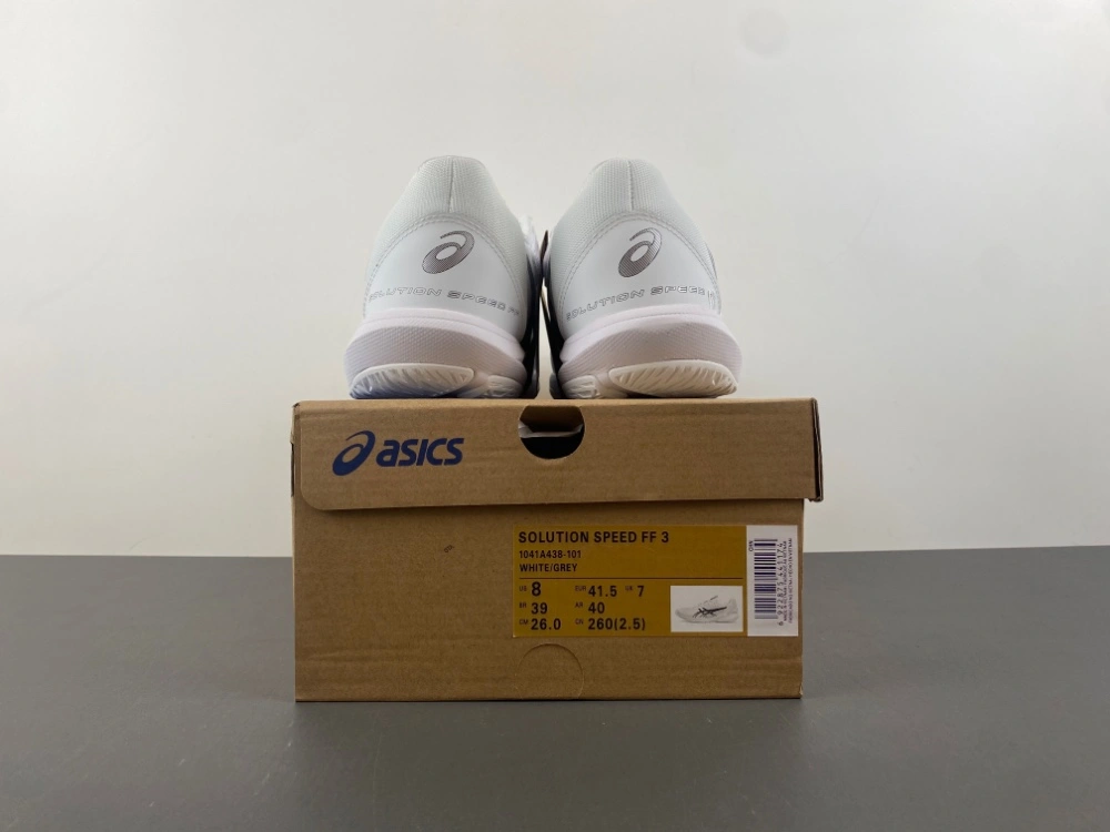 ASICS Solution Speed FF 3 White Black 1041A438- TimelessDesign 2518