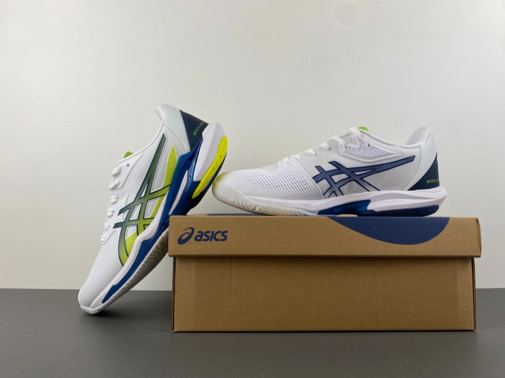 Casual ASICS Solution Speed FF 3 White Mako Blue 1041A438- 2530