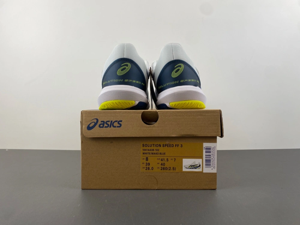 Casual ASICS Solution Speed FF 3 White Mako Blue 1041A438- 2530