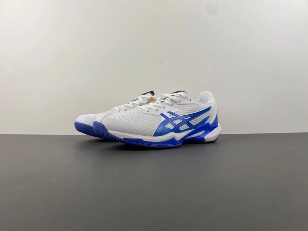 ASICS Solution Speed FF 3 White Tuna Blue 1041A438- Breathable 2527