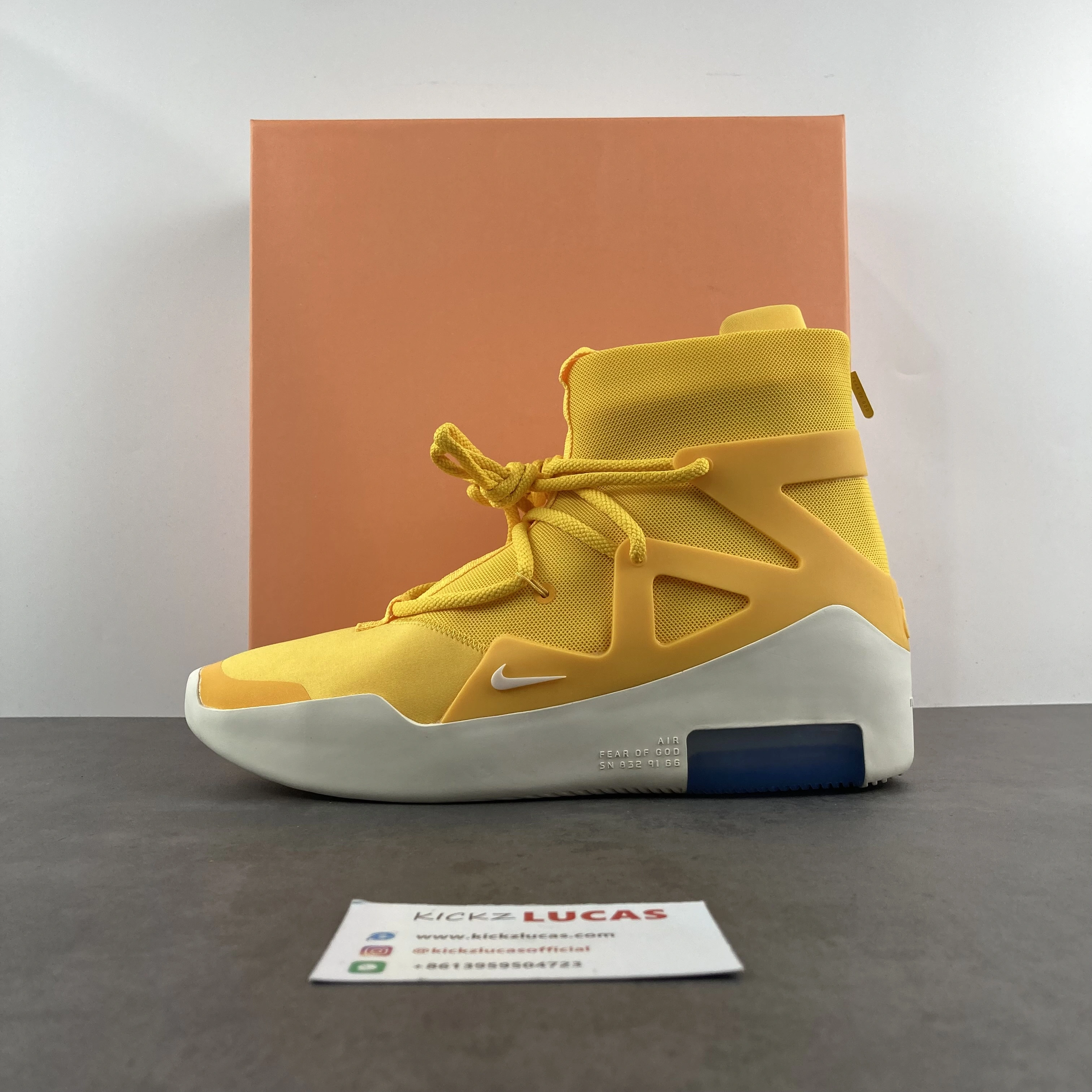 SoftTouch Air Fear Of God 1 Yellow AR4237- 1309