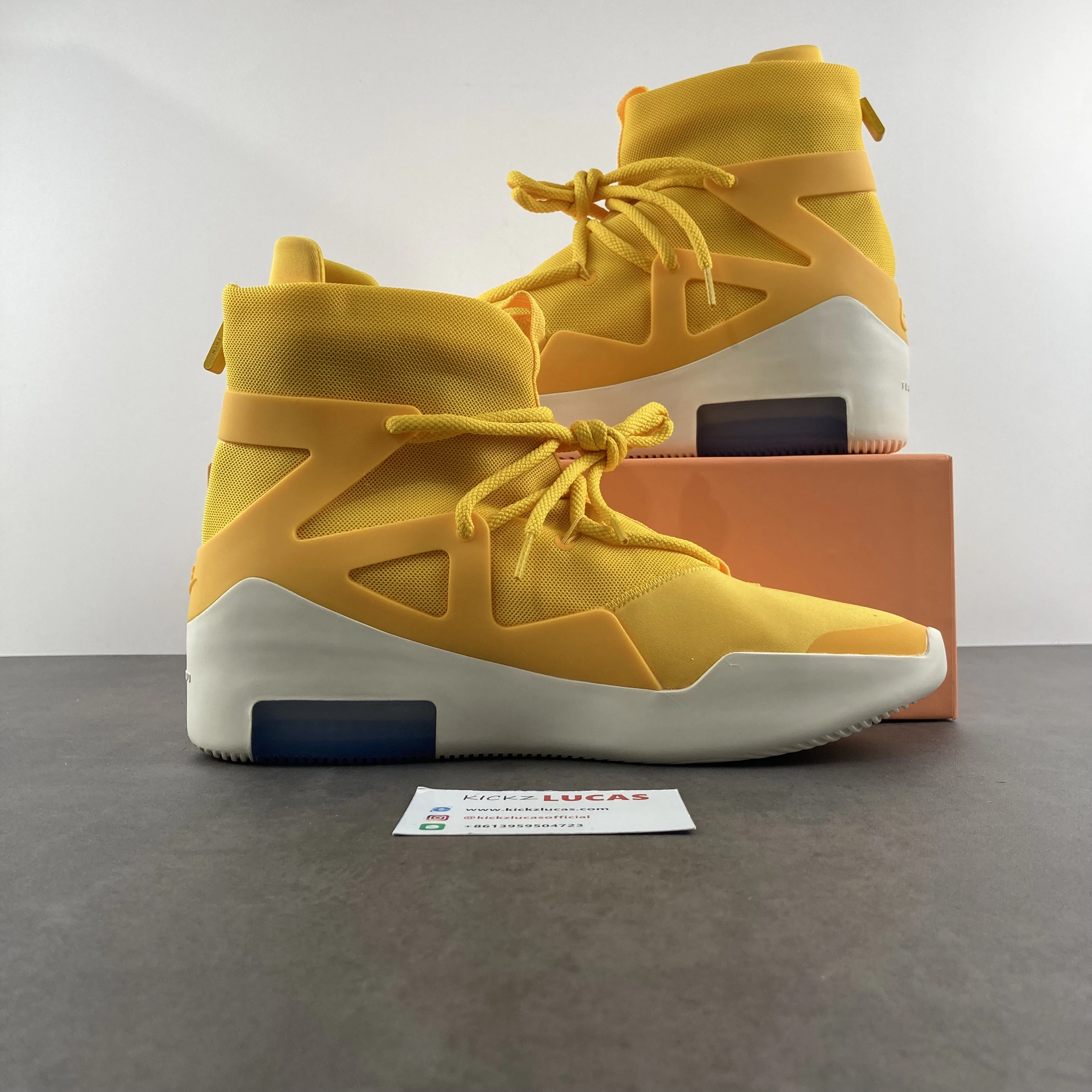 SoftTouch Air Fear Of God 1 Yellow AR4237- 1309