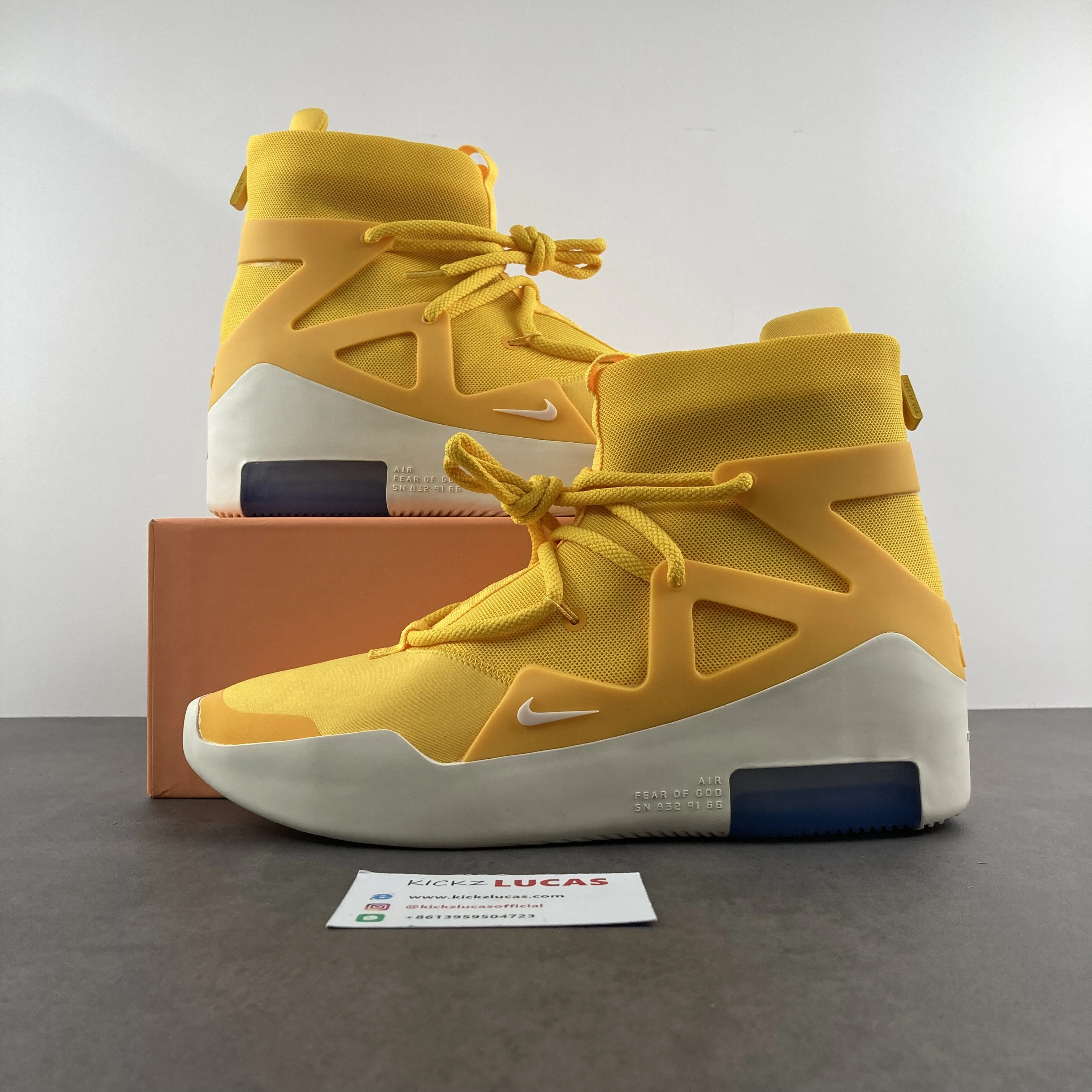 SoftTouch Air Fear Of God 1 Yellow AR4237- 1309