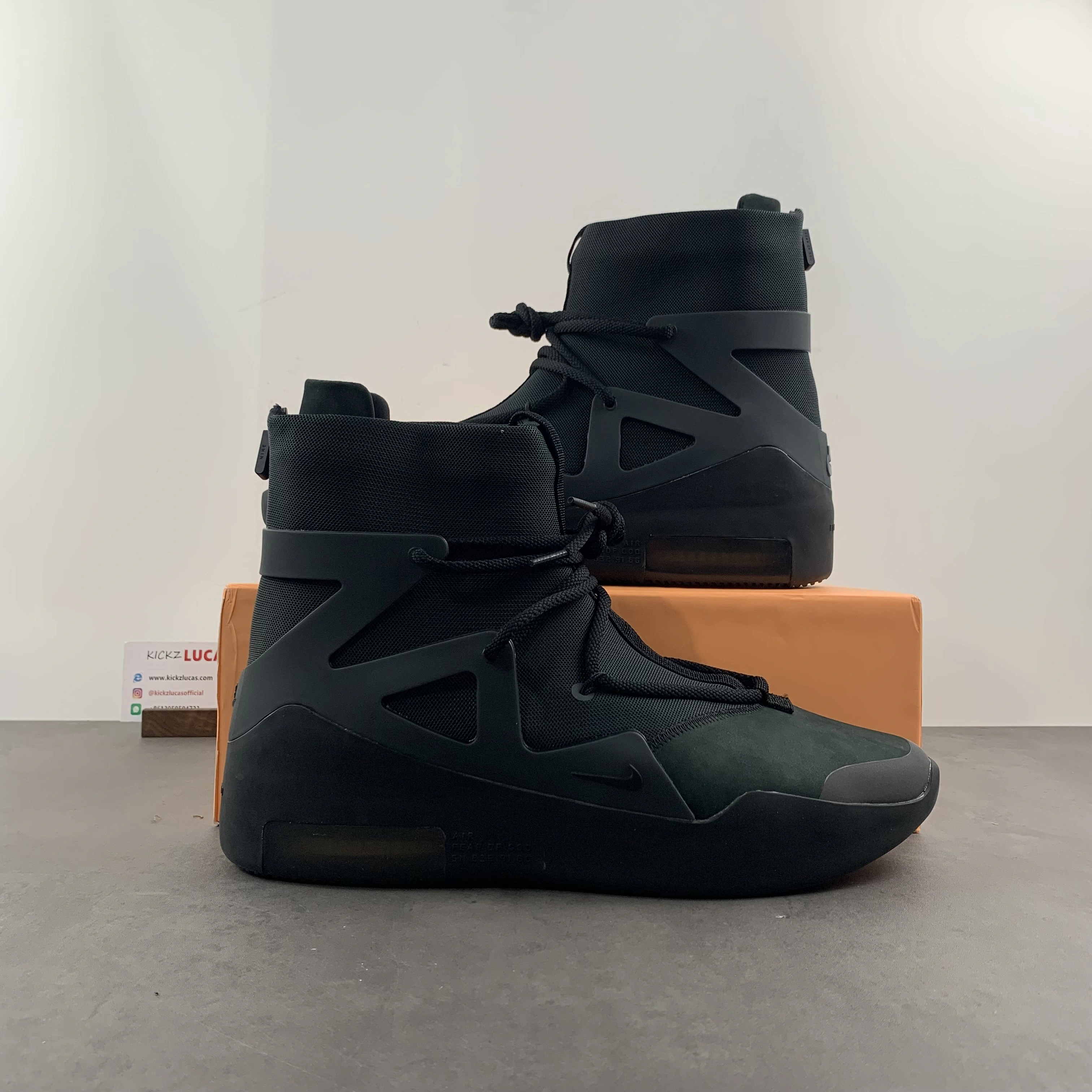 Air Fear of God 1 Triple Black AR4237- Breathable 1313
