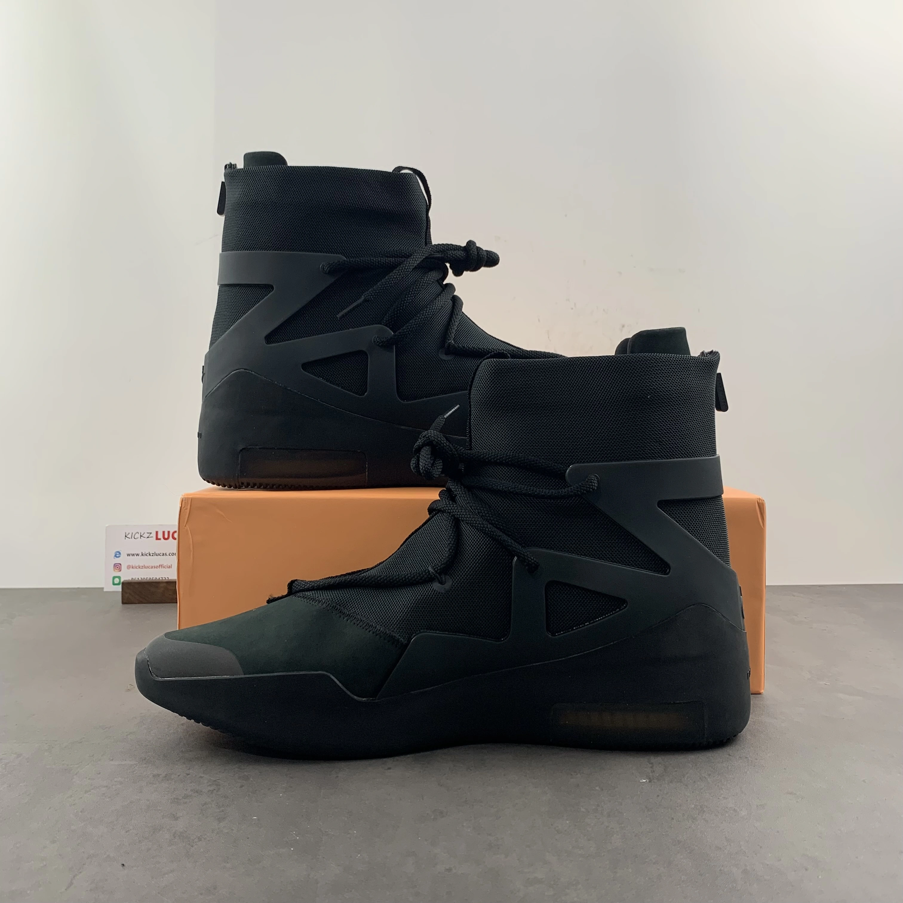 Air Fear of God 1 Triple Black AR4237- Breathable 1313
