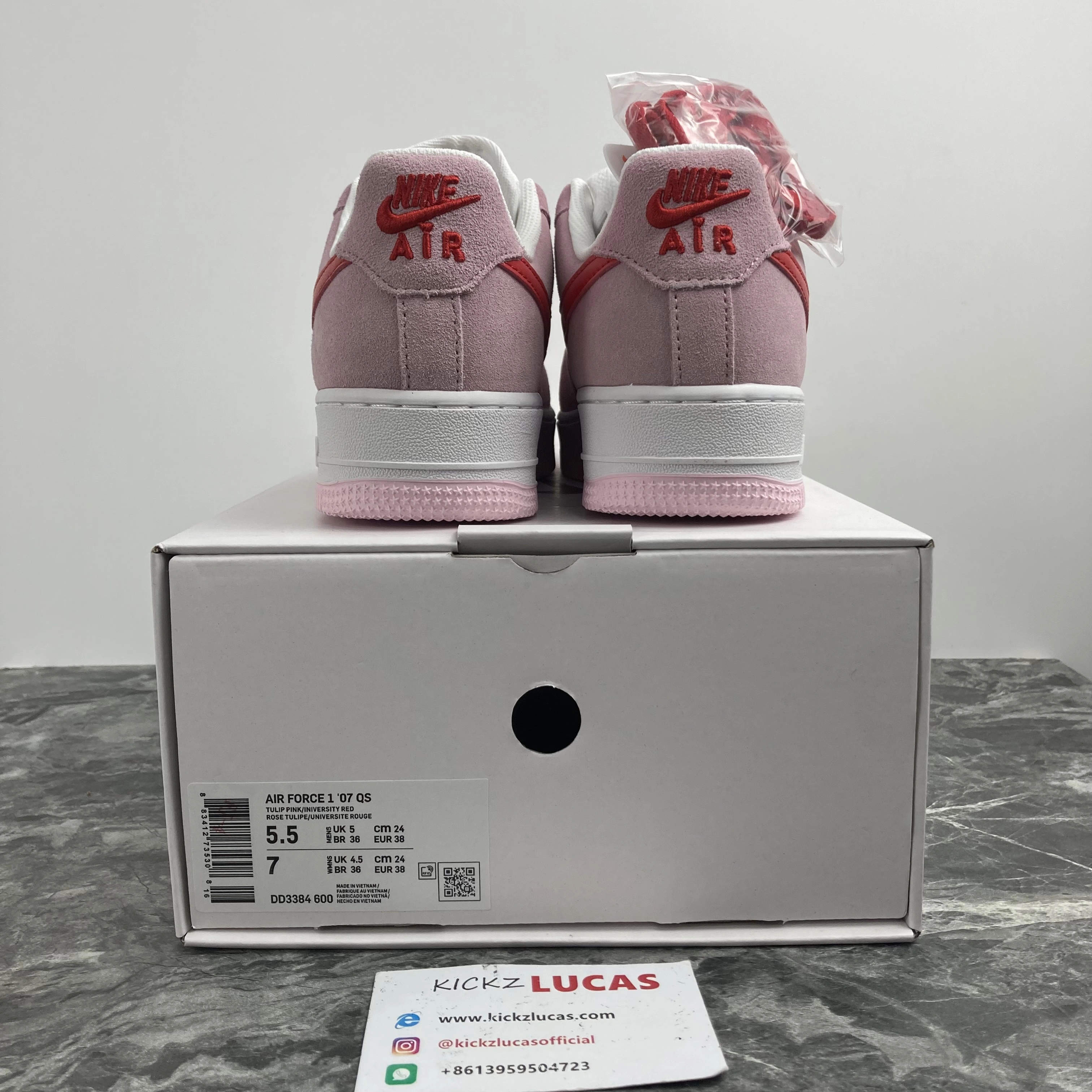 Lightweight Air Force 1 Low '07 QS Valentine's Day Love Letter DD3384- 795