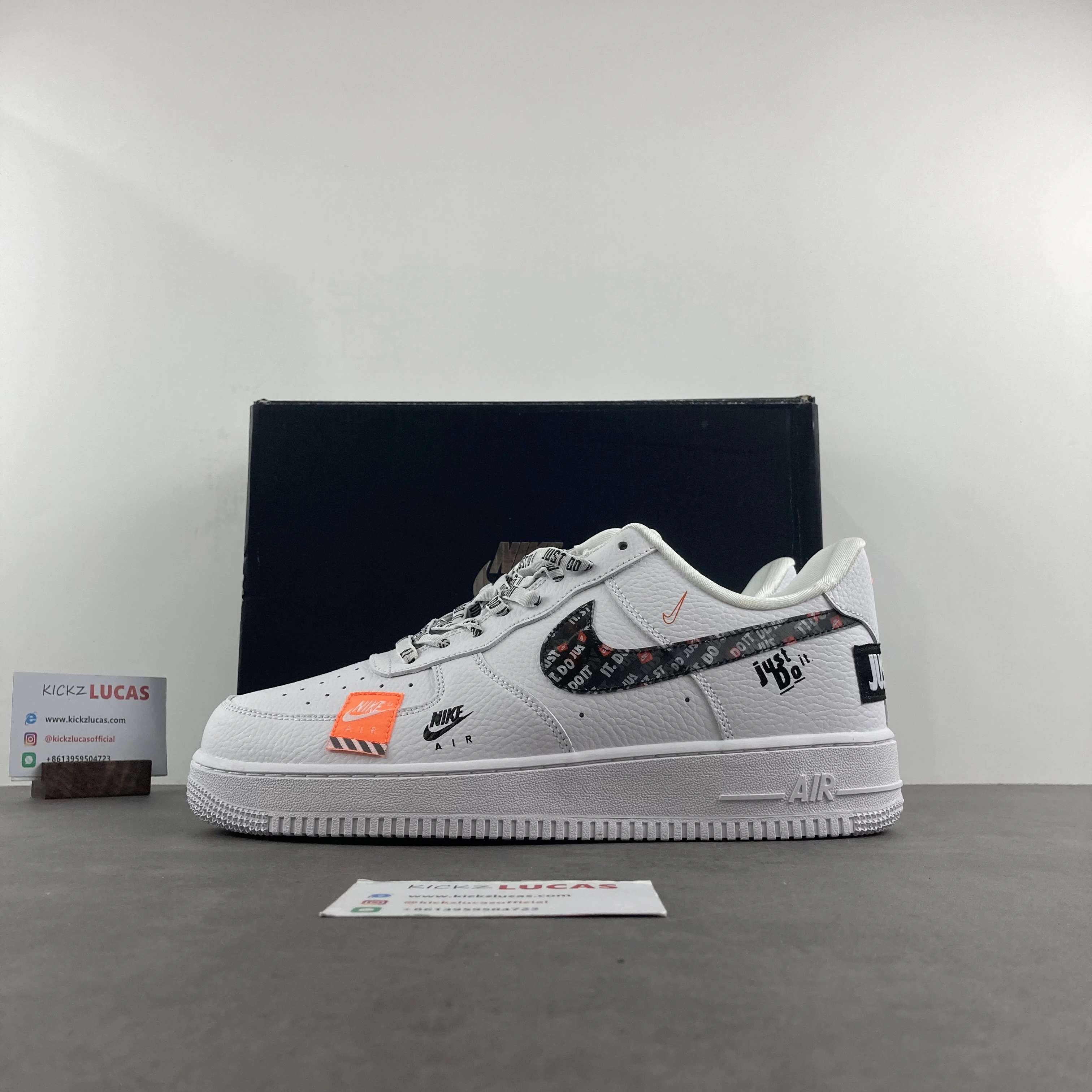 Packable Air Force 1 Low Just Do It Pack White Black AR7719- 732