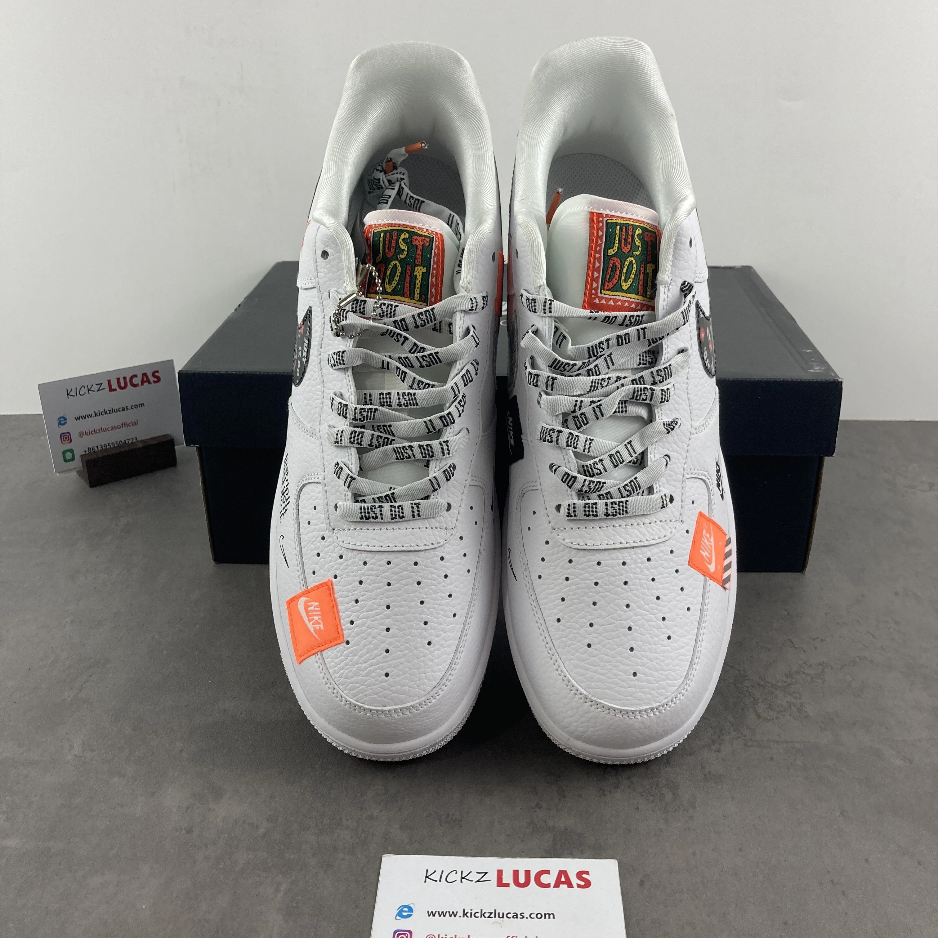 Packable Air Force 1 Low Just Do It Pack White Black AR7719- 732