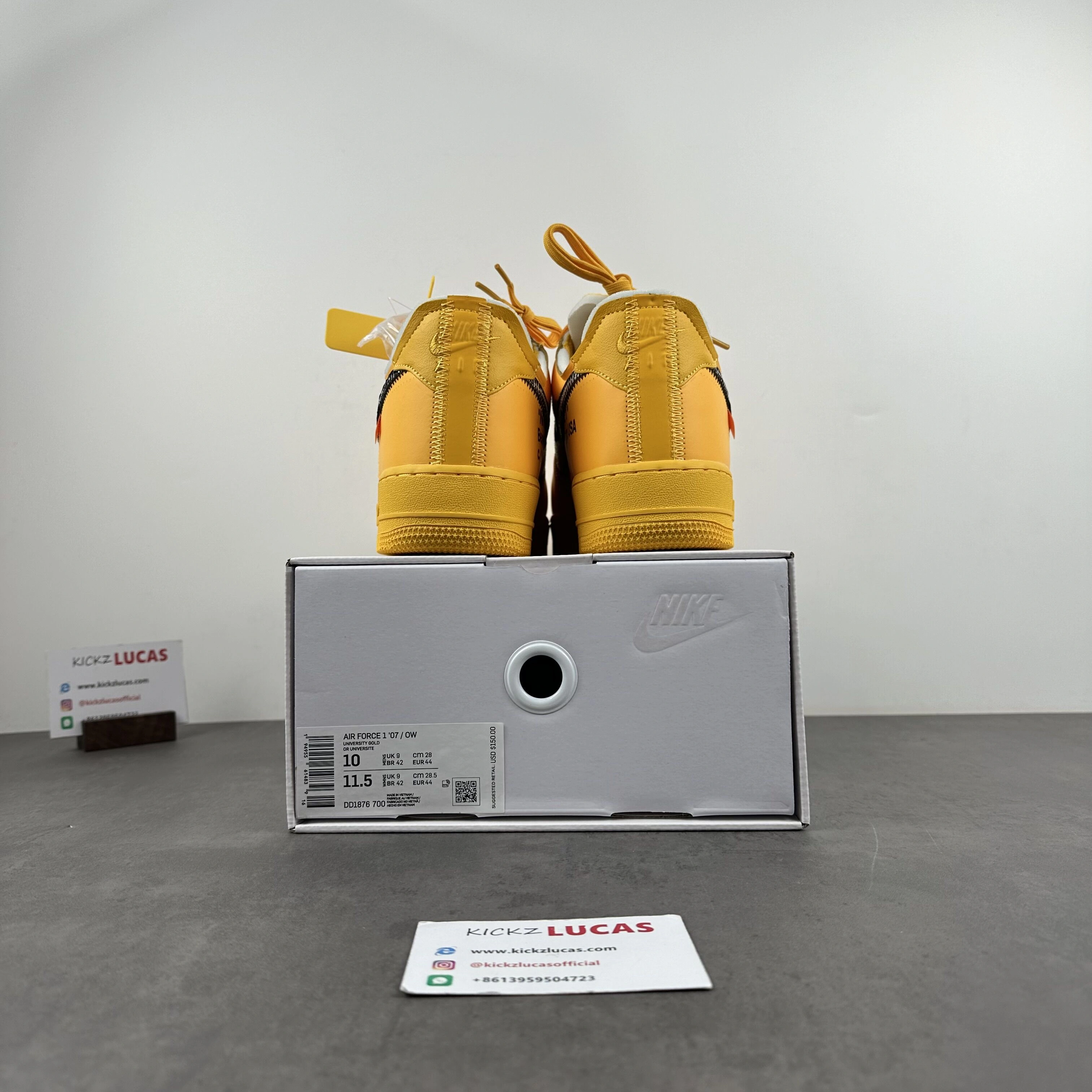 Air Force 1 Low OFF-WHITE University Gold Metallic Silver DD1876- Practical 794