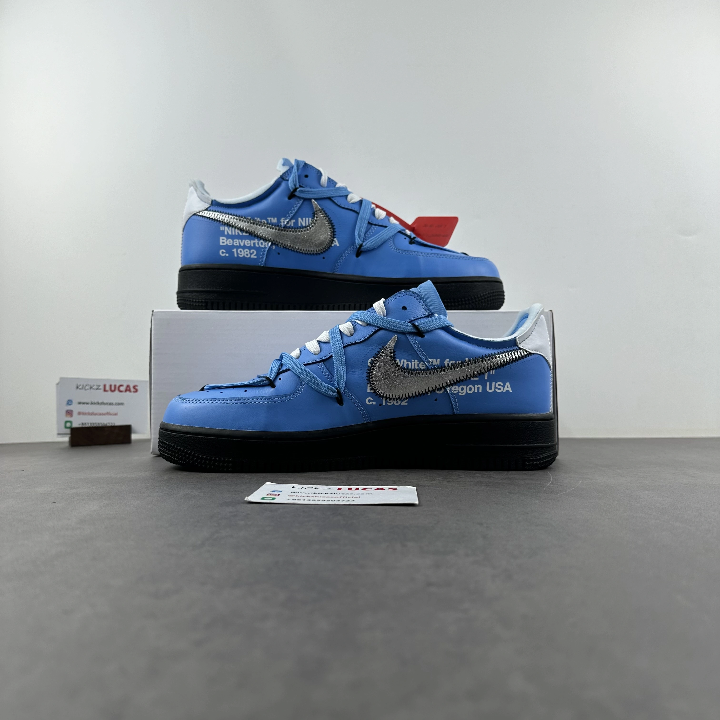 Air Force 1 Low Off-White Blue Black Cl1173- SoftTouch 720
