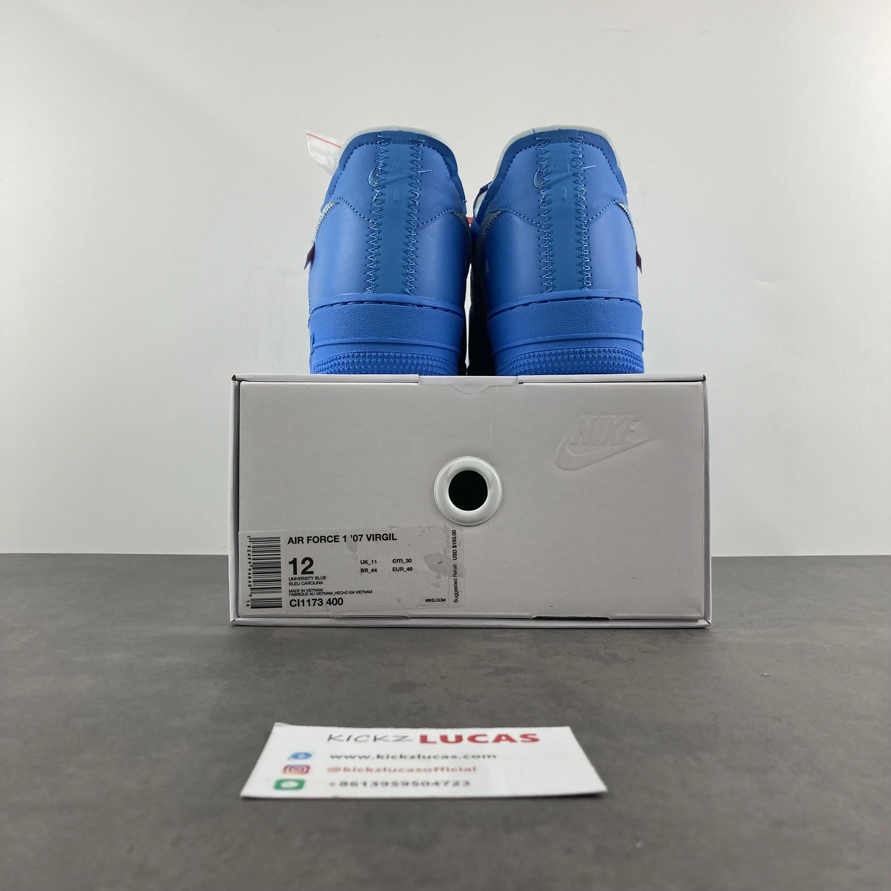 Air Force 1 Low Off-White MCA University Blue CI1173- Effortless 802