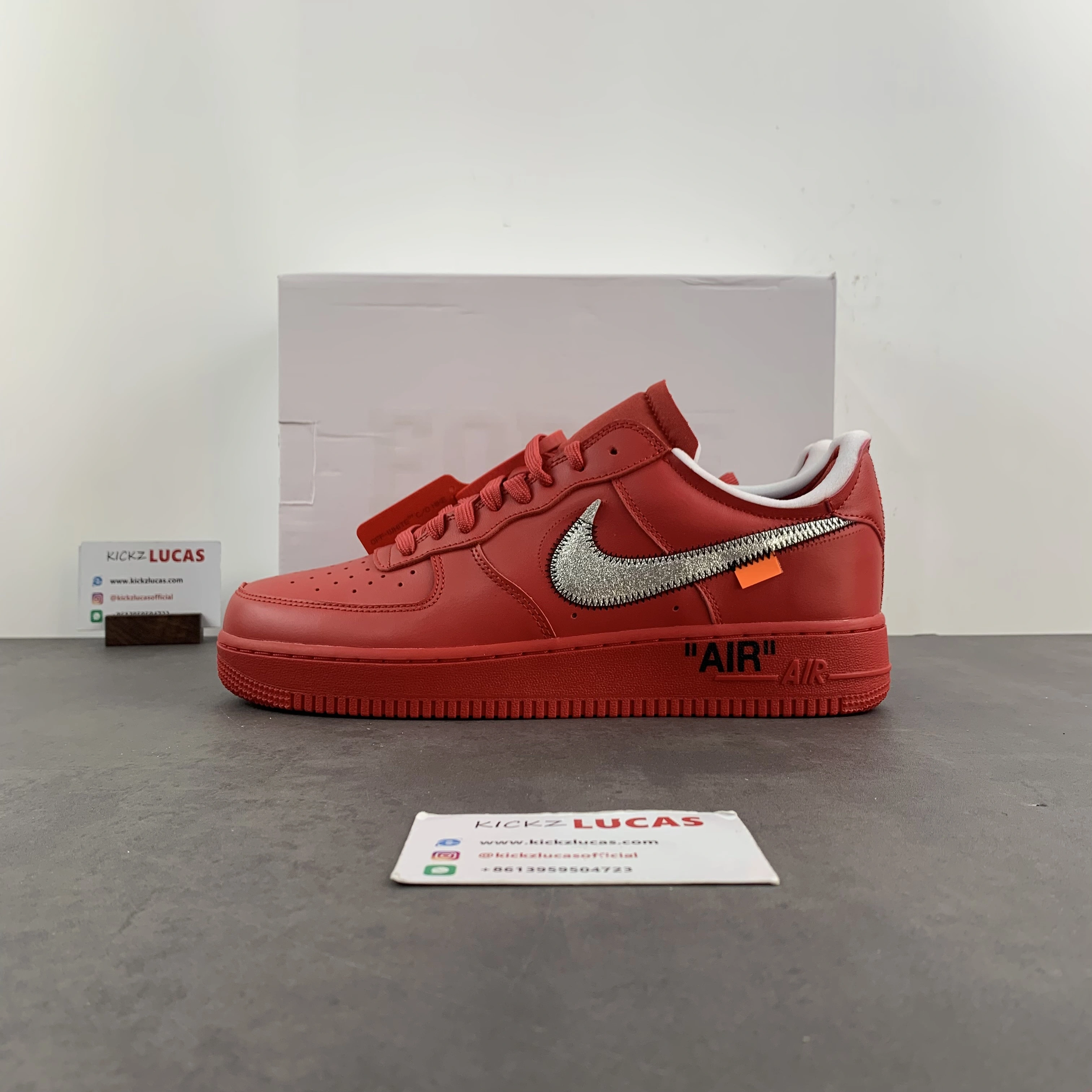 EasyMatch Air Force 1 Low Off-White Red AO4297- 718