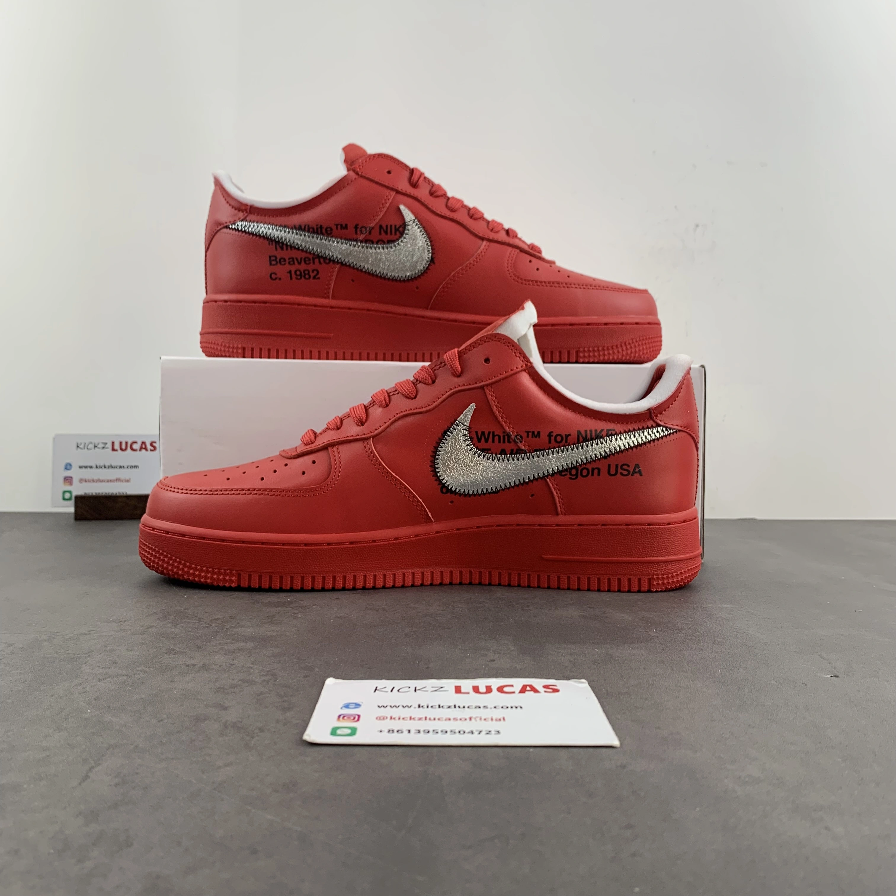 EasyMatch Air Force 1 Low Off-White Red AO4297- 718