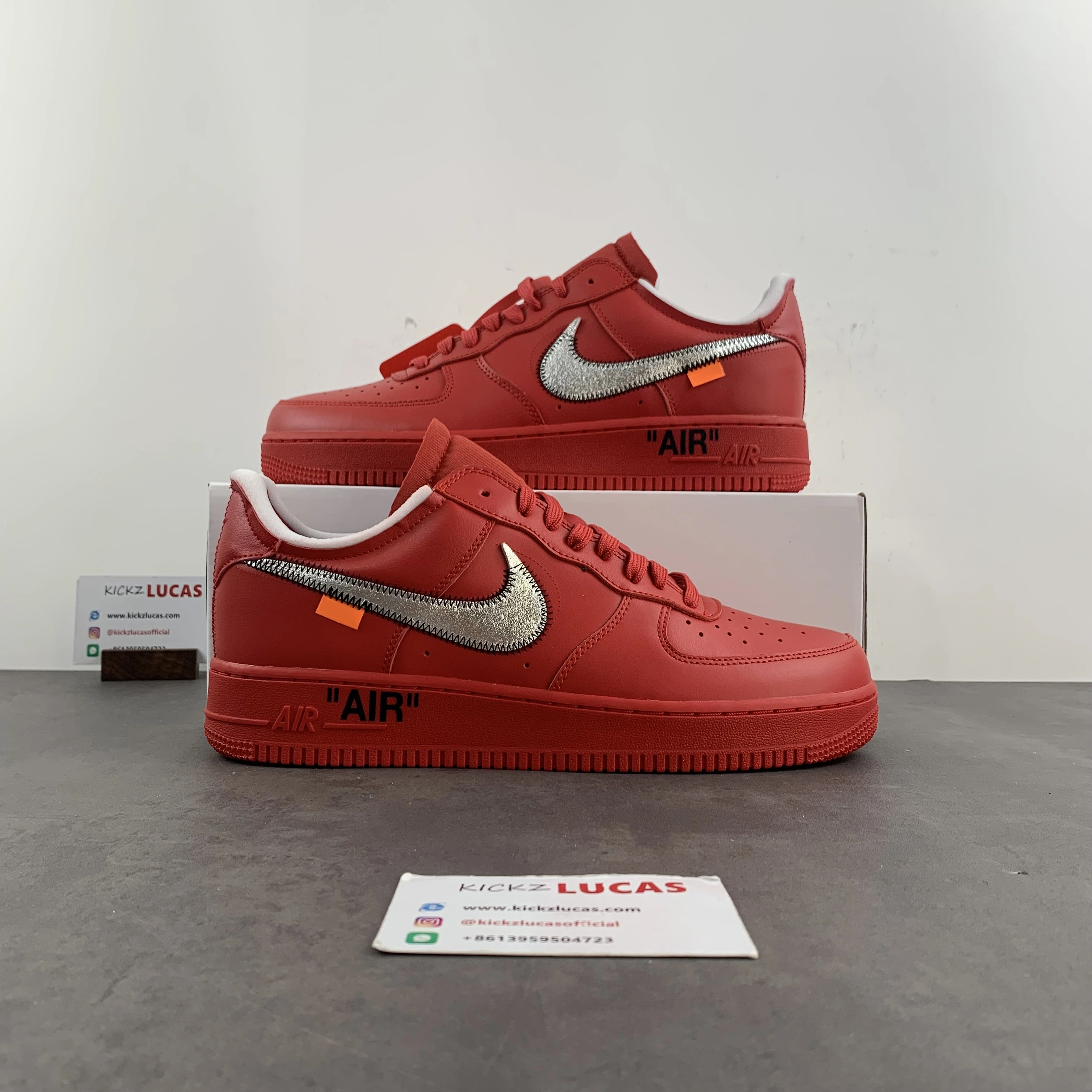 EasyMatch Air Force 1 Low Off-White Red AO4297- 718