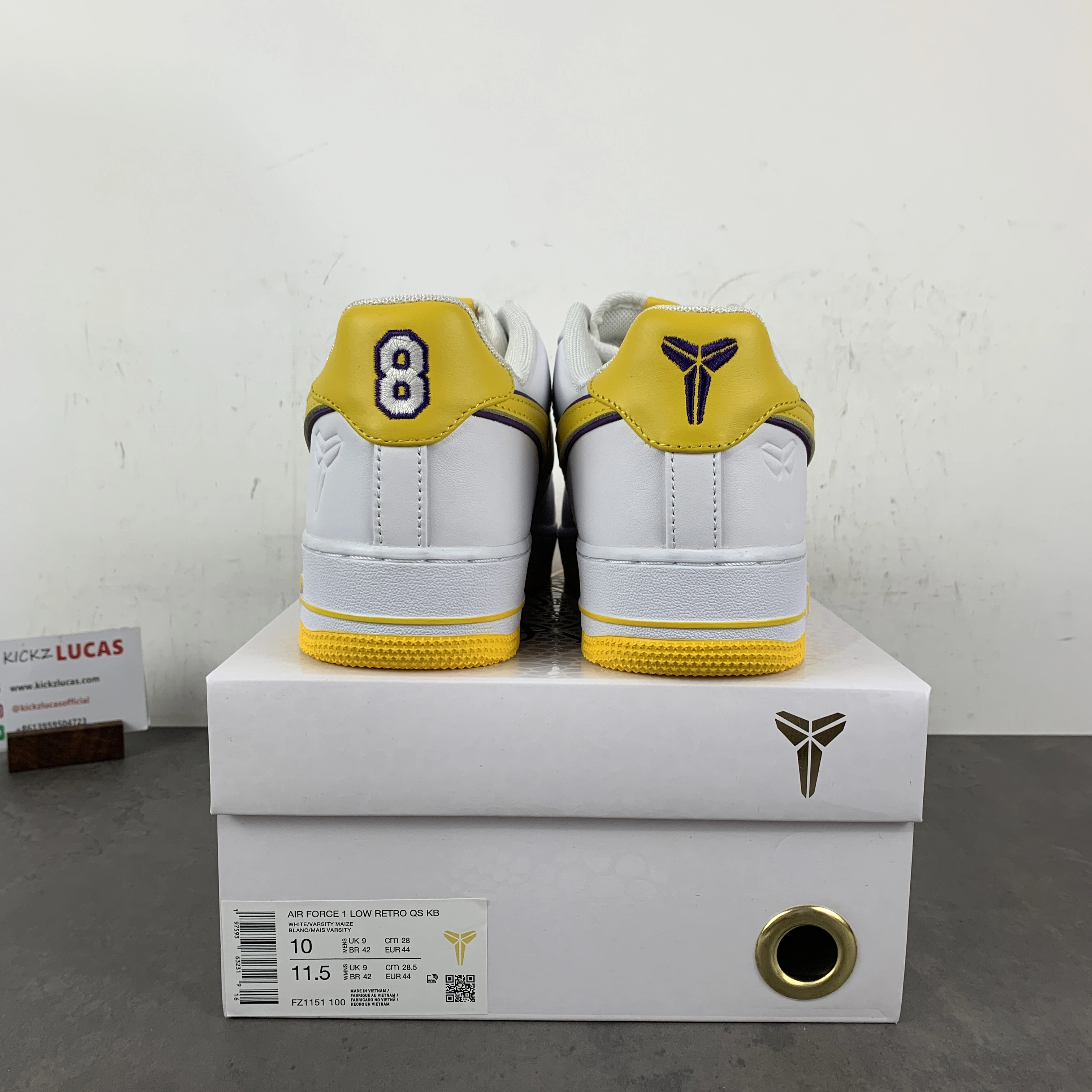 Air Force 1 Low Retro QS Kobe Bryant Lakers Home FZ1151- Functional 712