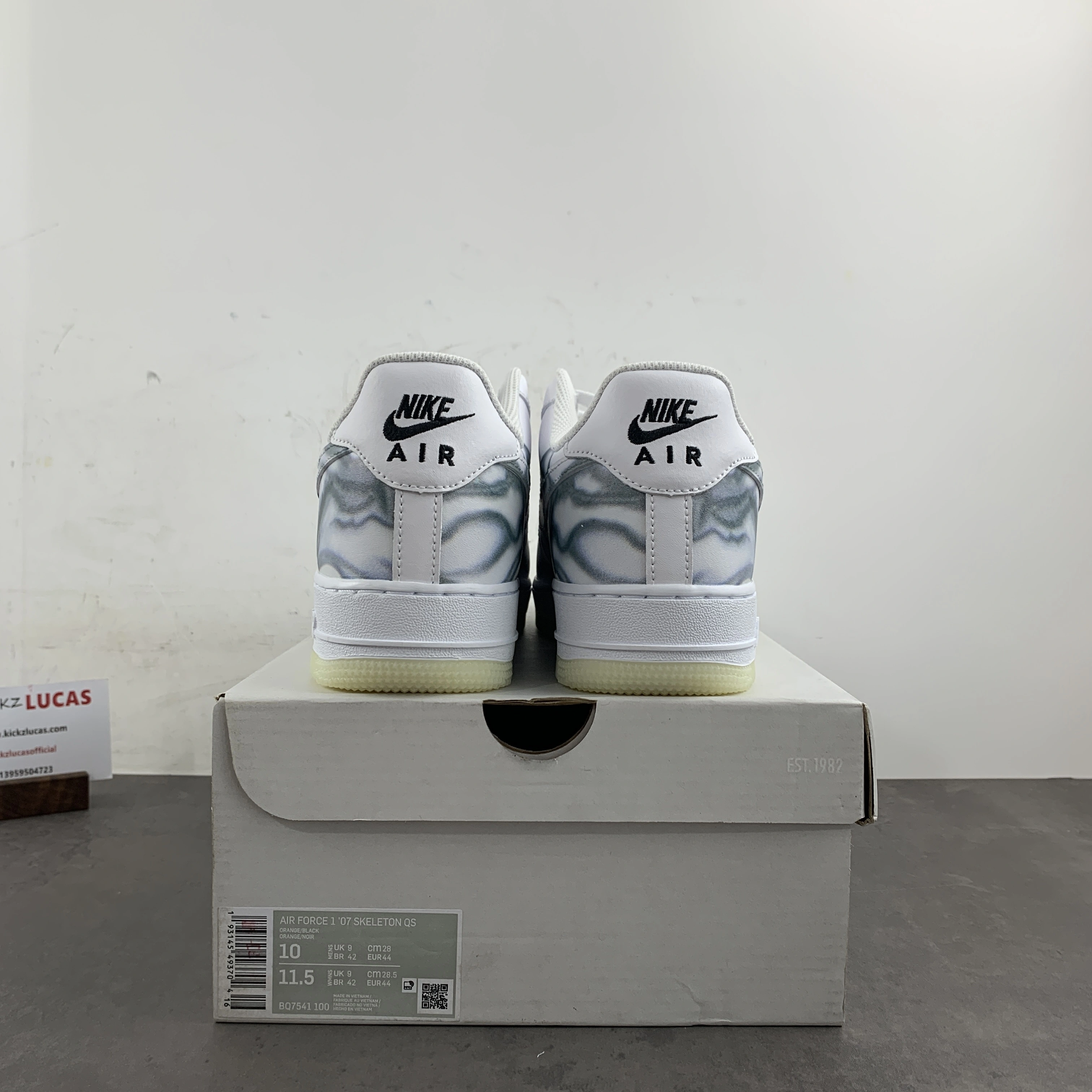 Air Force 1 Low Skeleton Halloween BQ7541- Minimalist 711