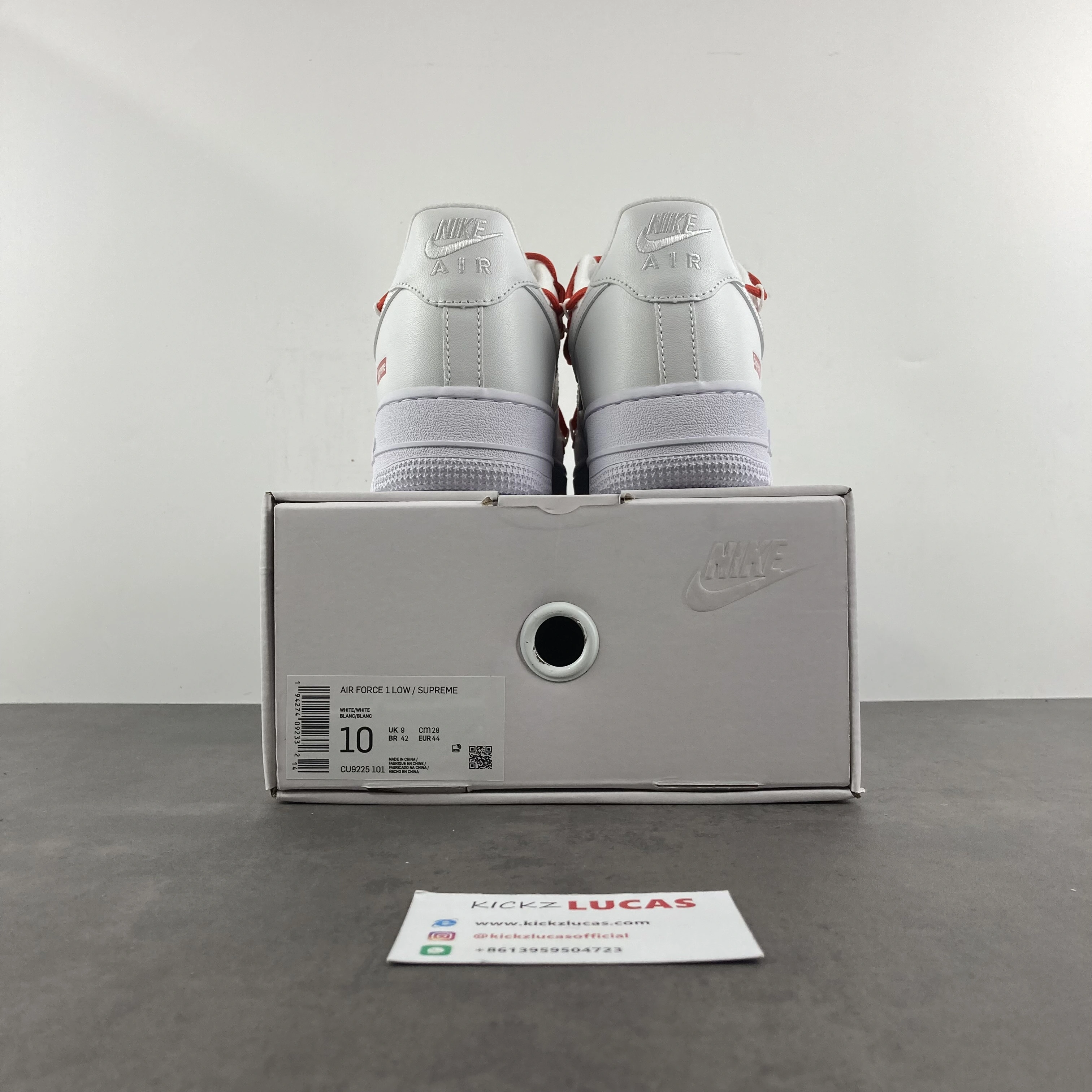 Air Force 1 Low Supreme White Custom CU9225- QuickDry 753