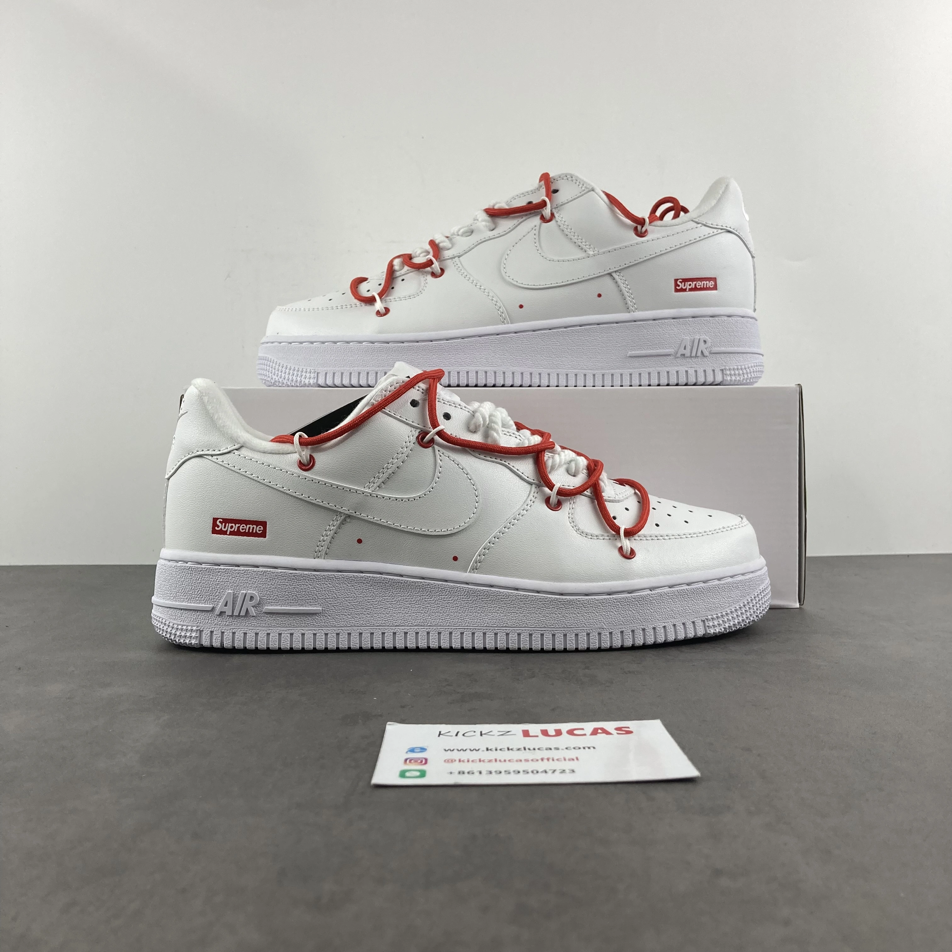 Air Force 1 Low Supreme White Custom CU9225- QuickDry 753
