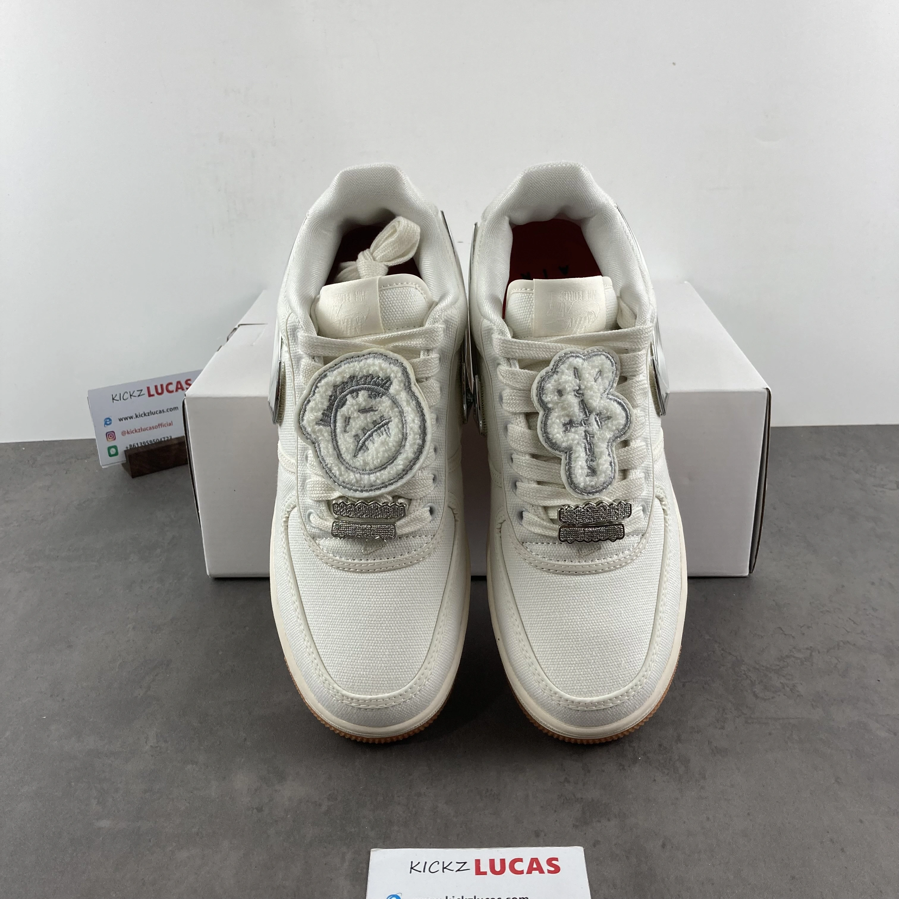 Bright Air Force 1 Low Travis Scott Sail AQ4211- 803