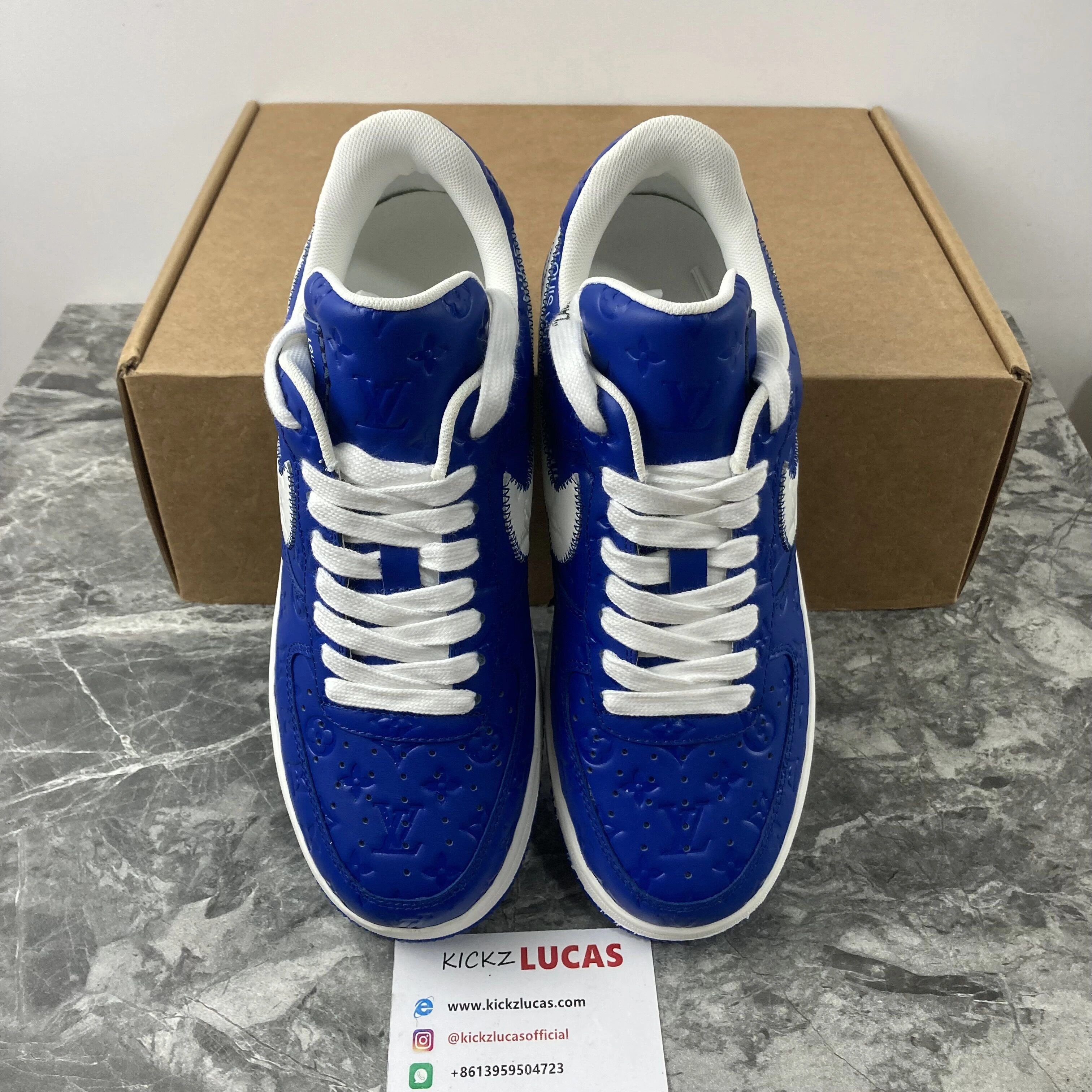 Effortless Air Force 1 X L*V Navy blue 4150