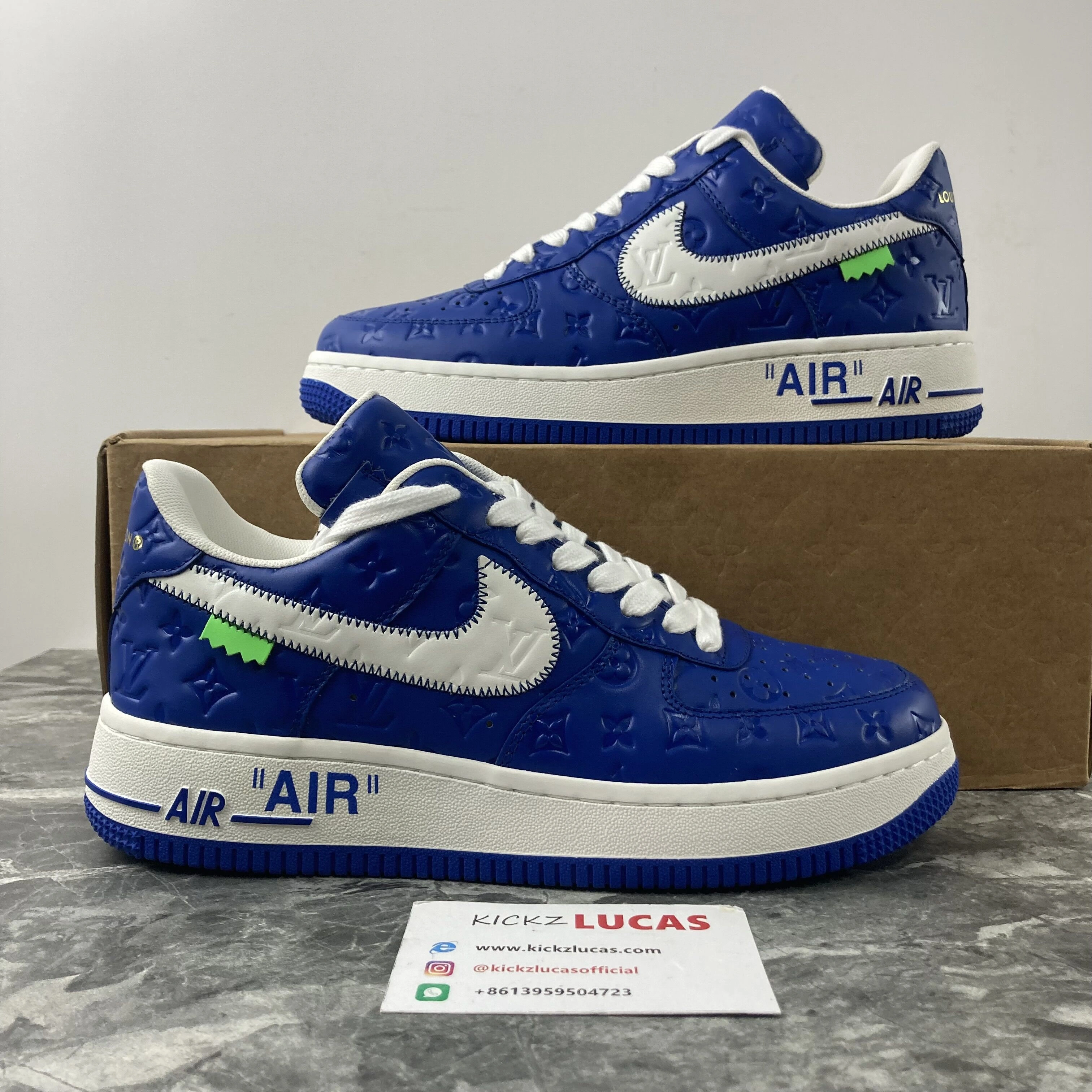 Effortless Air Force 1 X L*V Navy blue 4150