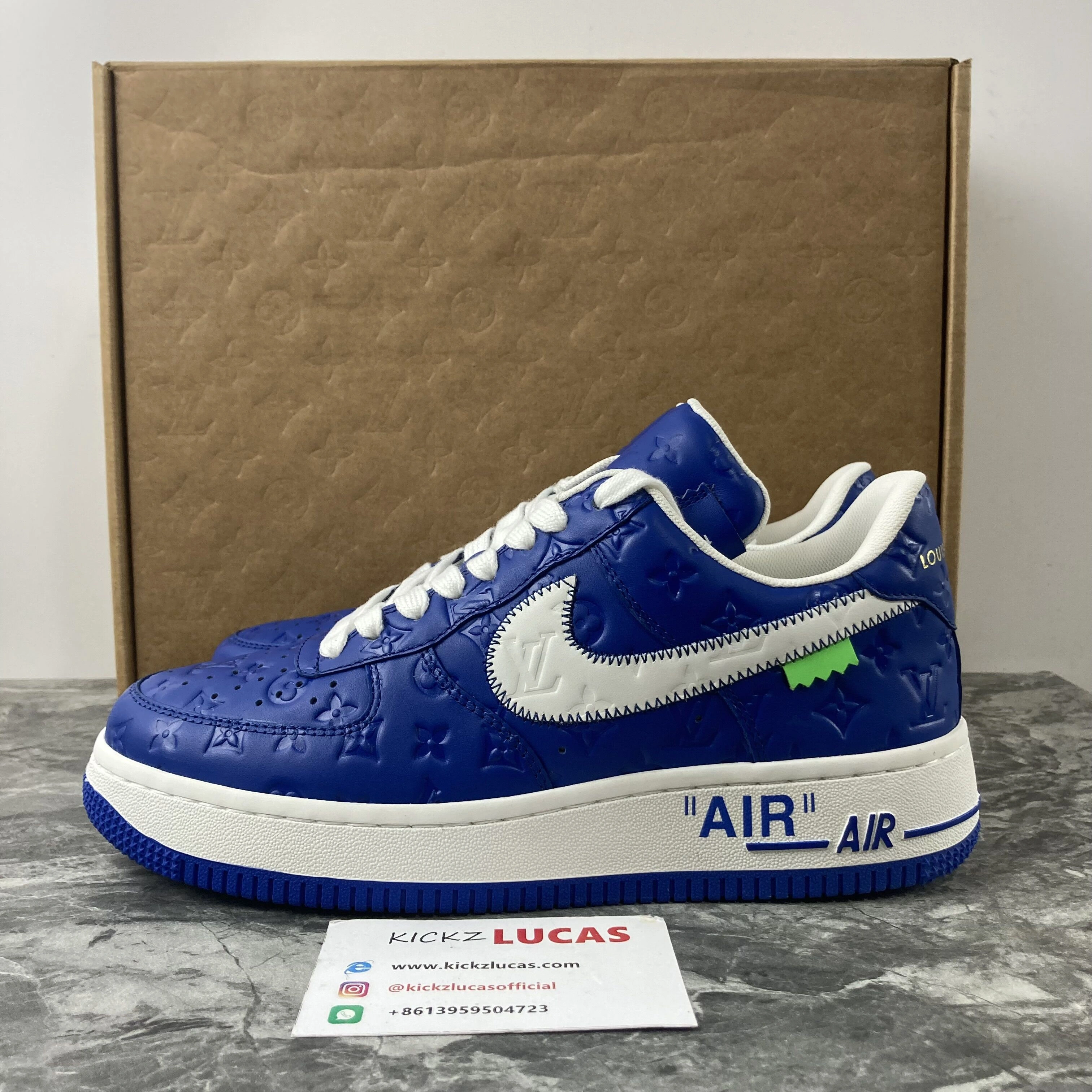 Effortless Air Force 1 X L*V Navy blue 4150