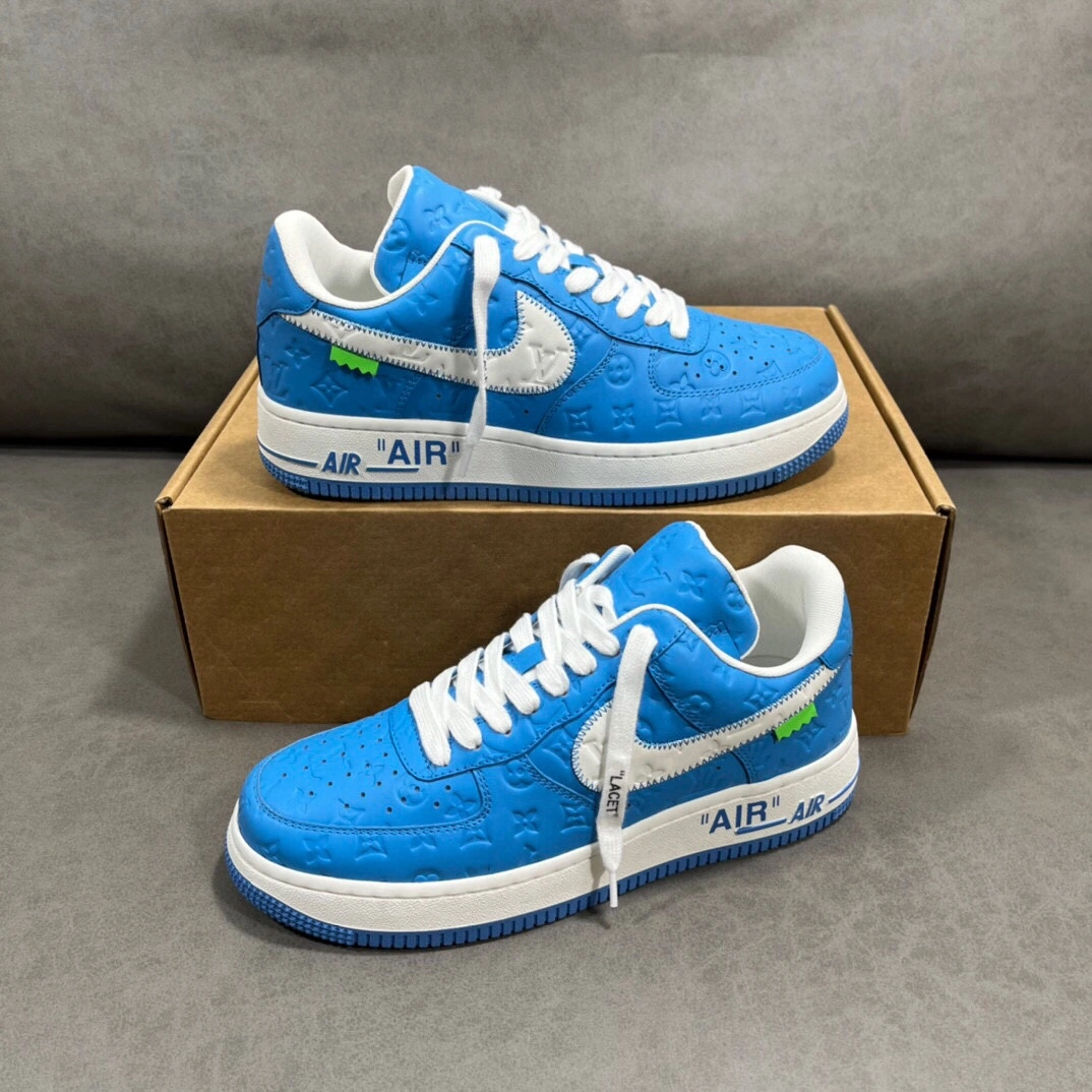 OdorResistant Air Force 1 X L*V light blue 4154