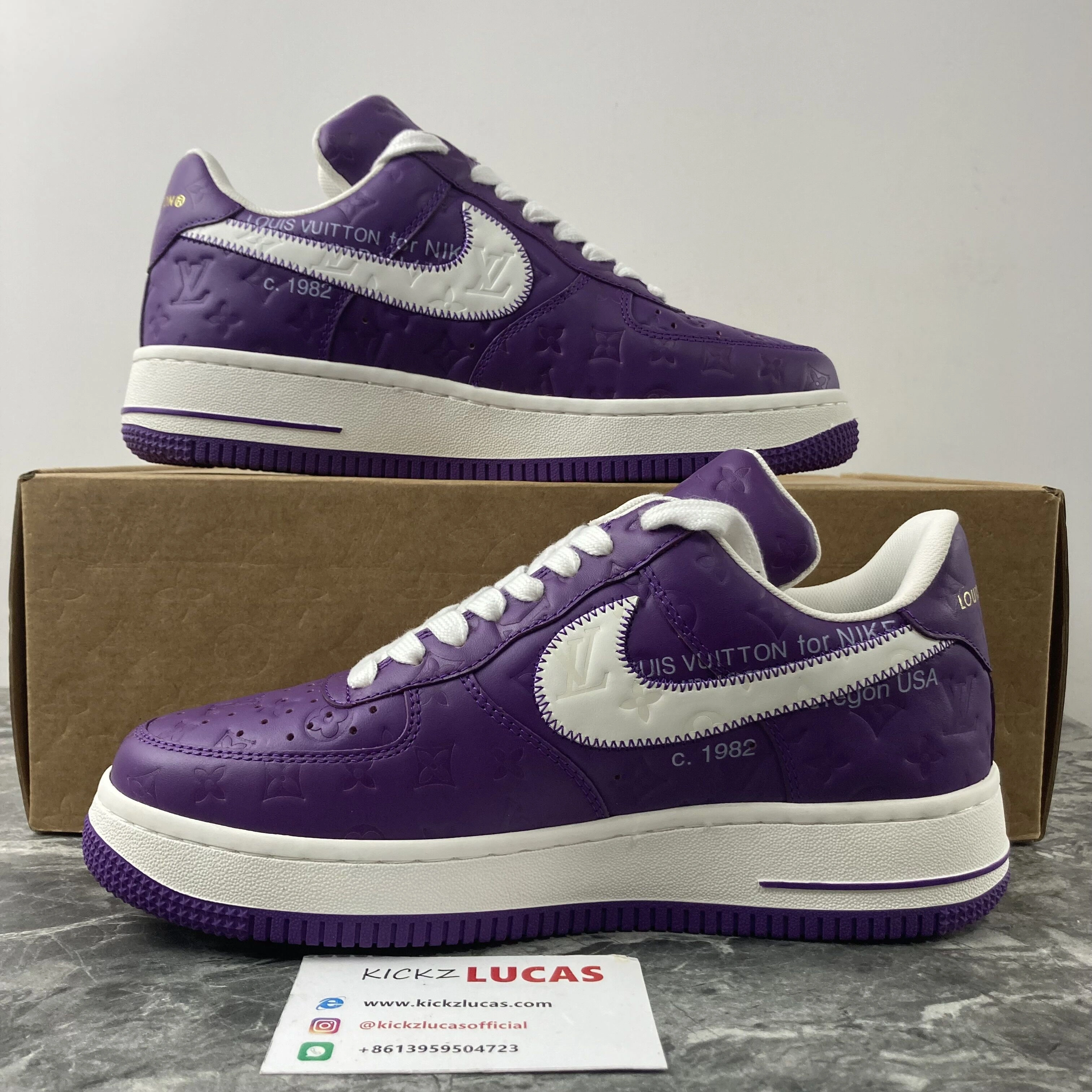 Air Force 1 X L*V purple HighQuality 778