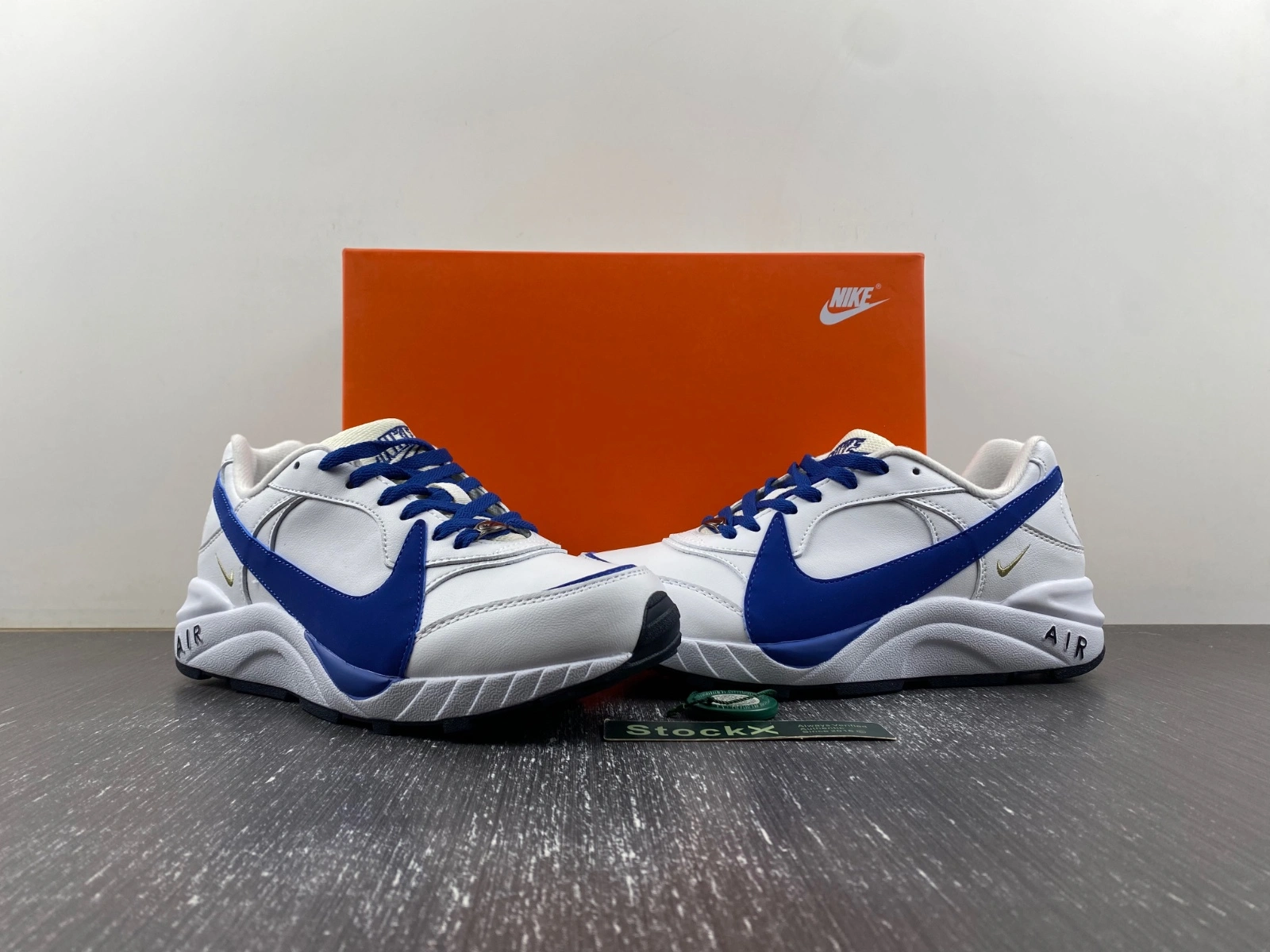 Air Grudge Leather White Blue Big Swoosh 102026- Chic 893
