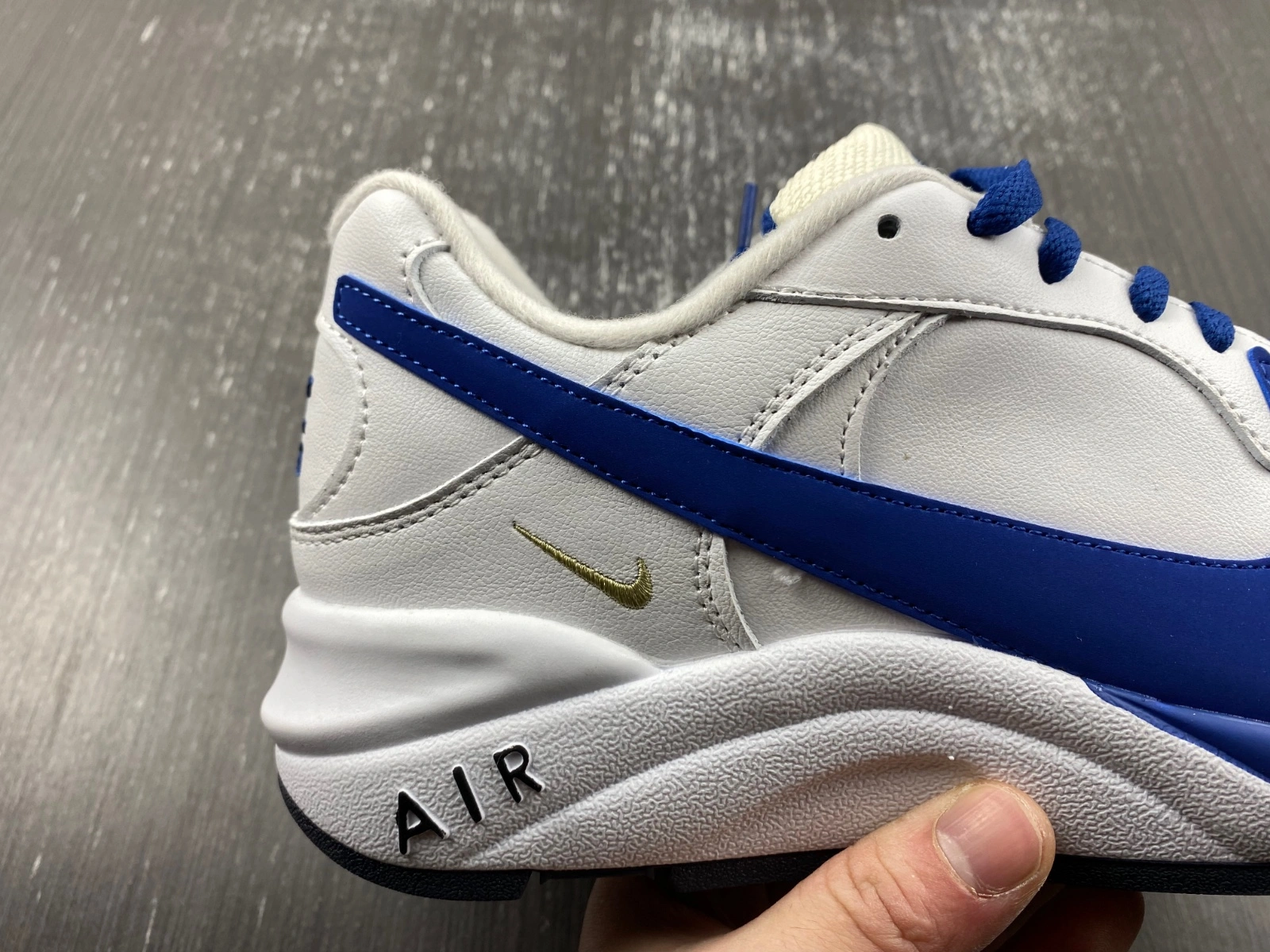 Air Grudge Leather White Blue Big Swoosh 102026- Chic 893