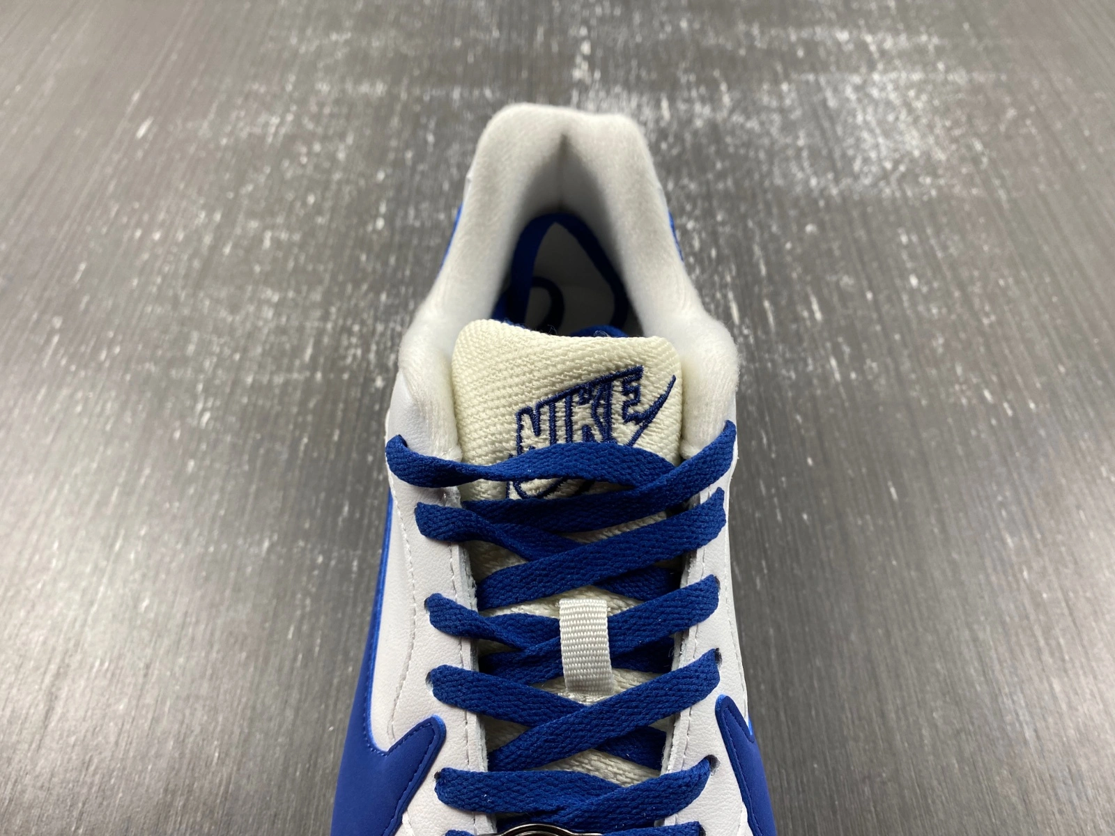Air Grudge Leather White Blue Big Swoosh 102026- Chic 893