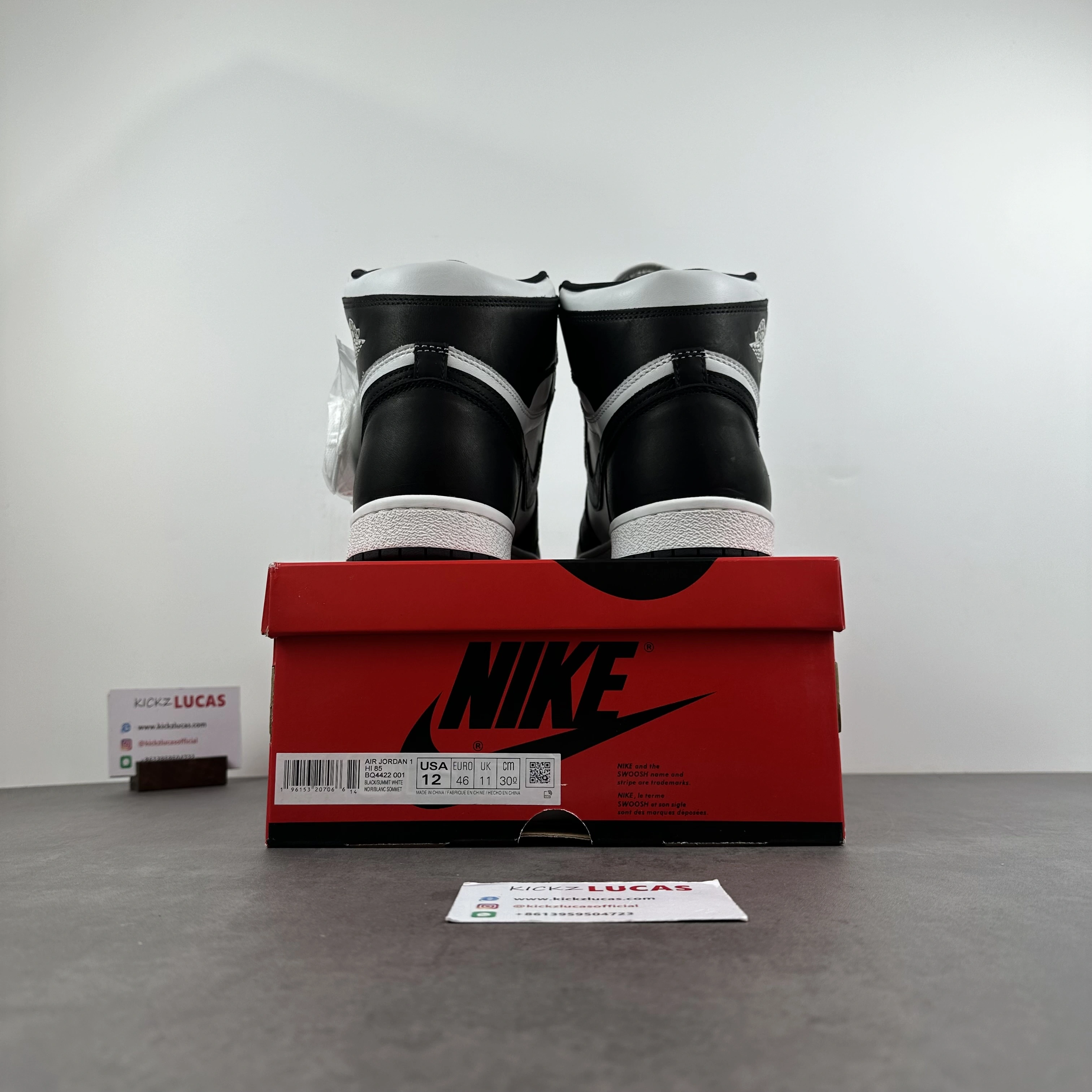 GoodFit Air Jordan 1 High '85 Black White BQ4422- 1597