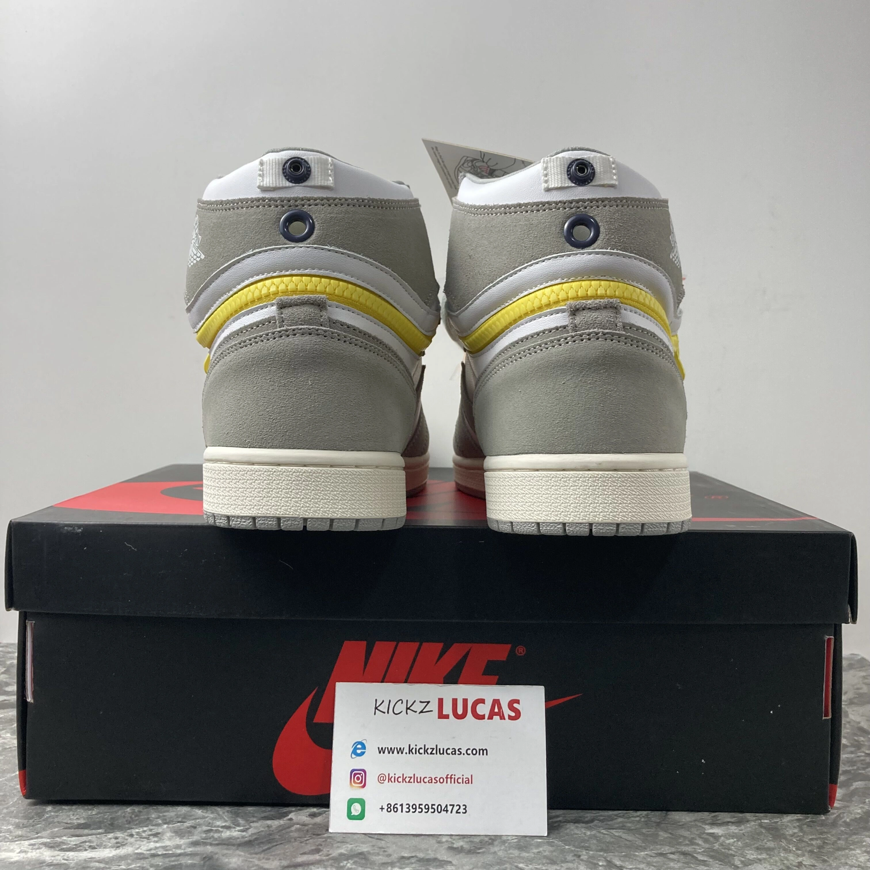 Air Jordan 1 High Switch Light Smoke CW6576- Lightweight 1736