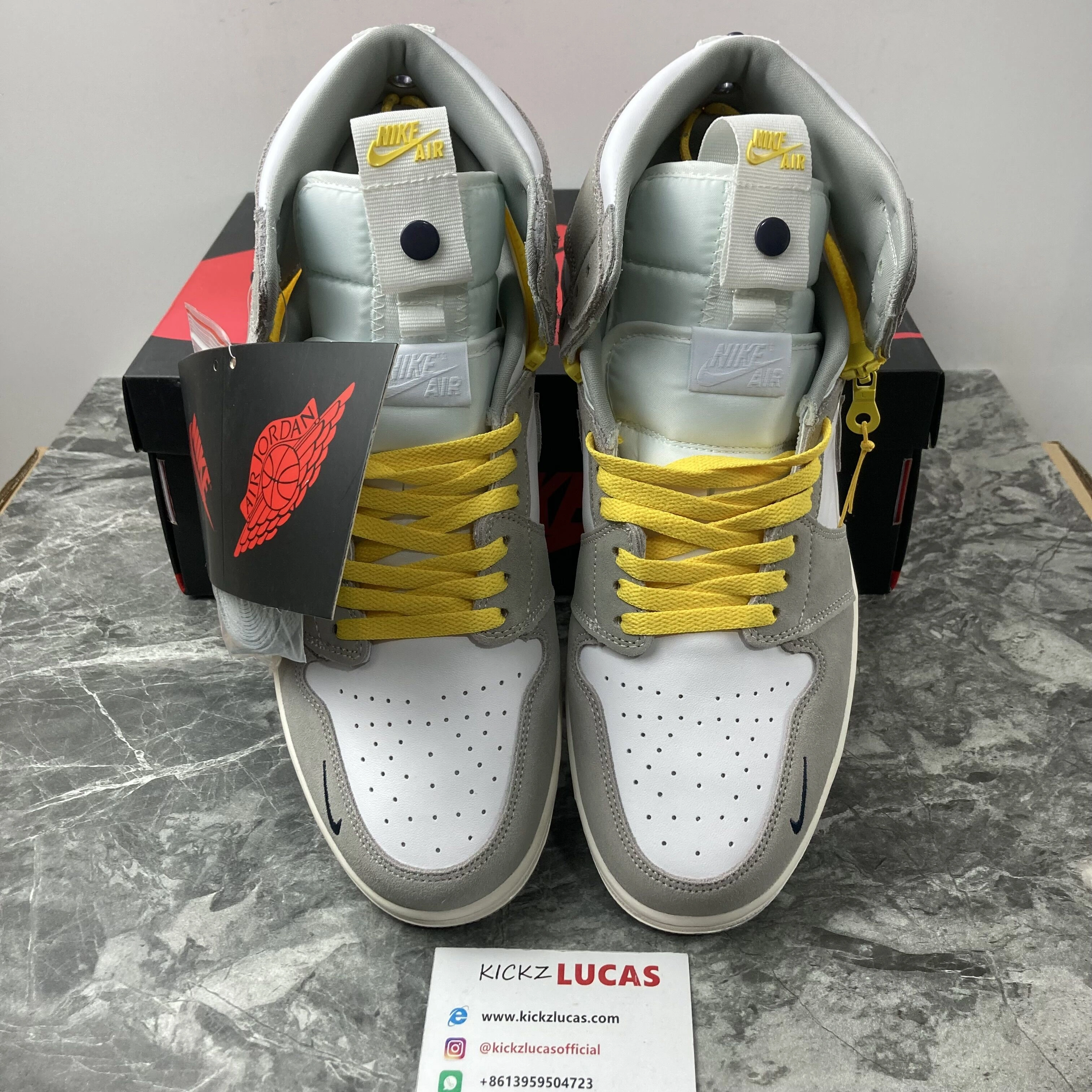 Air Jordan 1 High Switch Light Smoke CW6576- Lightweight 1736