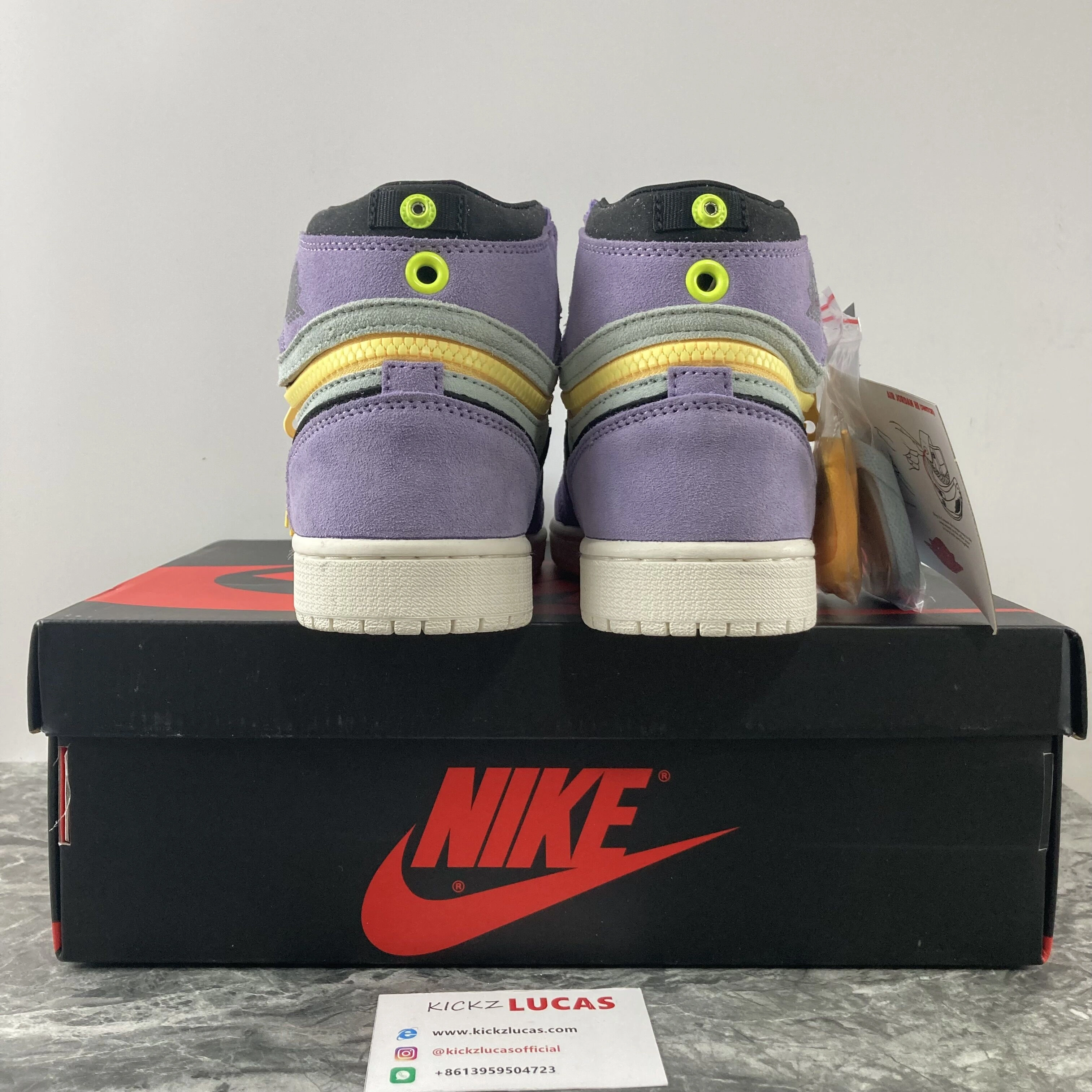 Flexible Air Jordan 1 High Switch Purple Pulse CW6576- 1733
