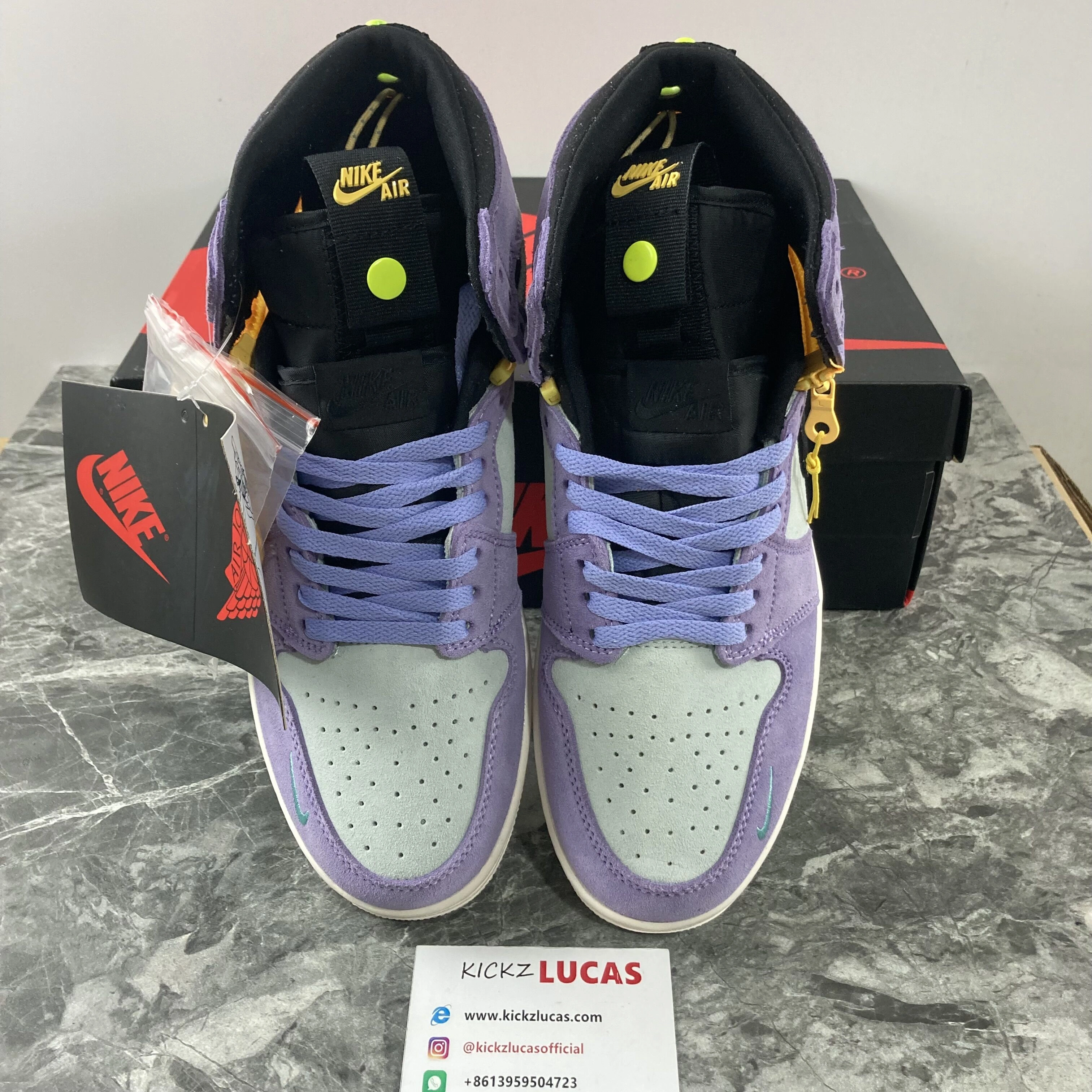 Flexible Air Jordan 1 High Switch Purple Pulse CW6576- 1733