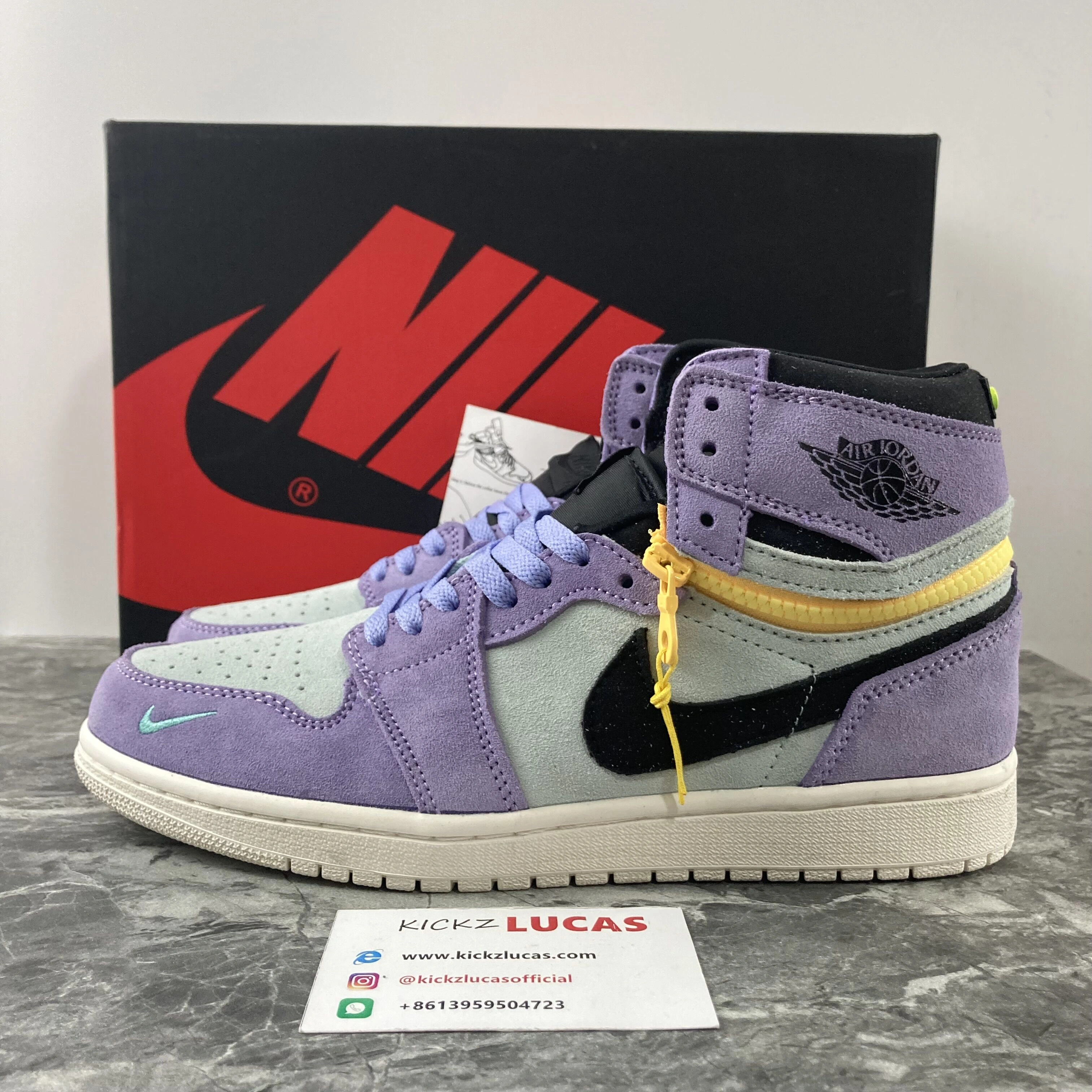 Flexible Air Jordan 1 High Switch Purple Pulse CW6576- 1733