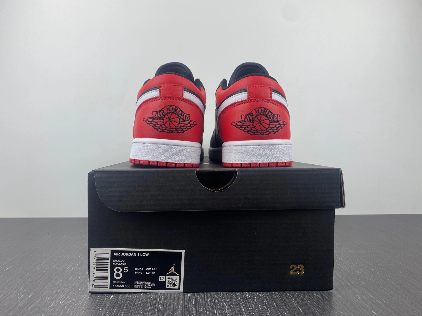 Air Jordan 1 Low Alternate Bred Toe 553558- Original 1589