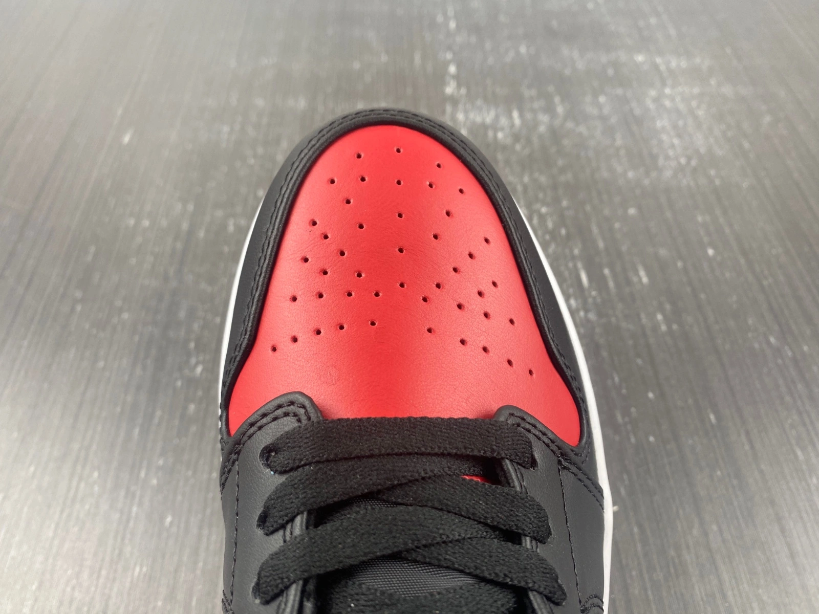 Air Jordan 1 Low Alternate Bred Toe 553558- Original 1589