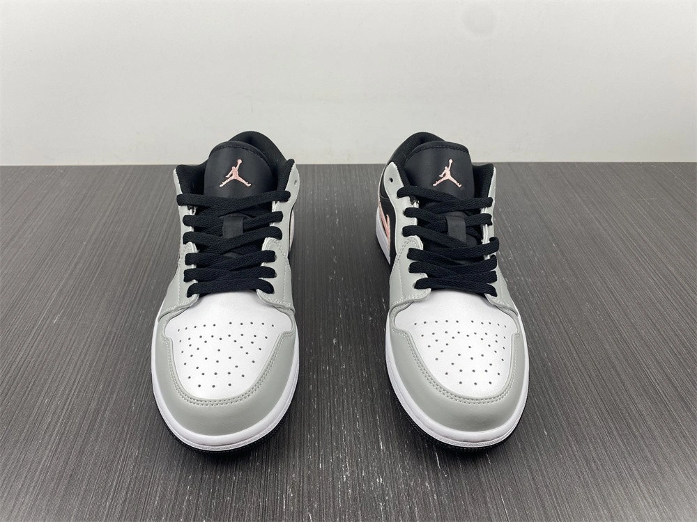 Air Jordan 1 Low Black Grey Pink 553558- SoftTouch 1640
