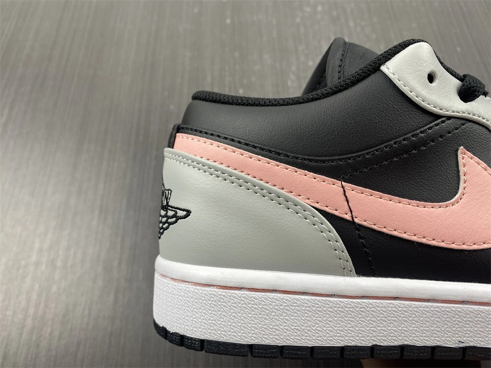 Air Jordan 1 Low Black Grey Pink 553558- SoftTouch 1640