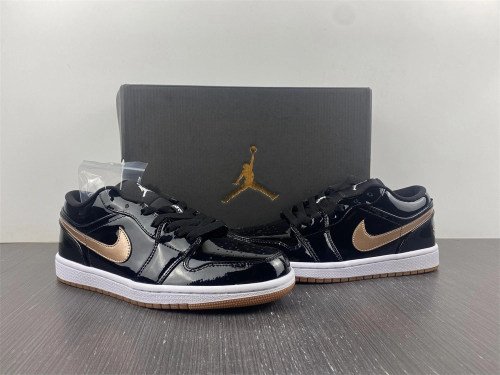 Air Jordan 1 Low Black White Grey 552780- Unisex 1642