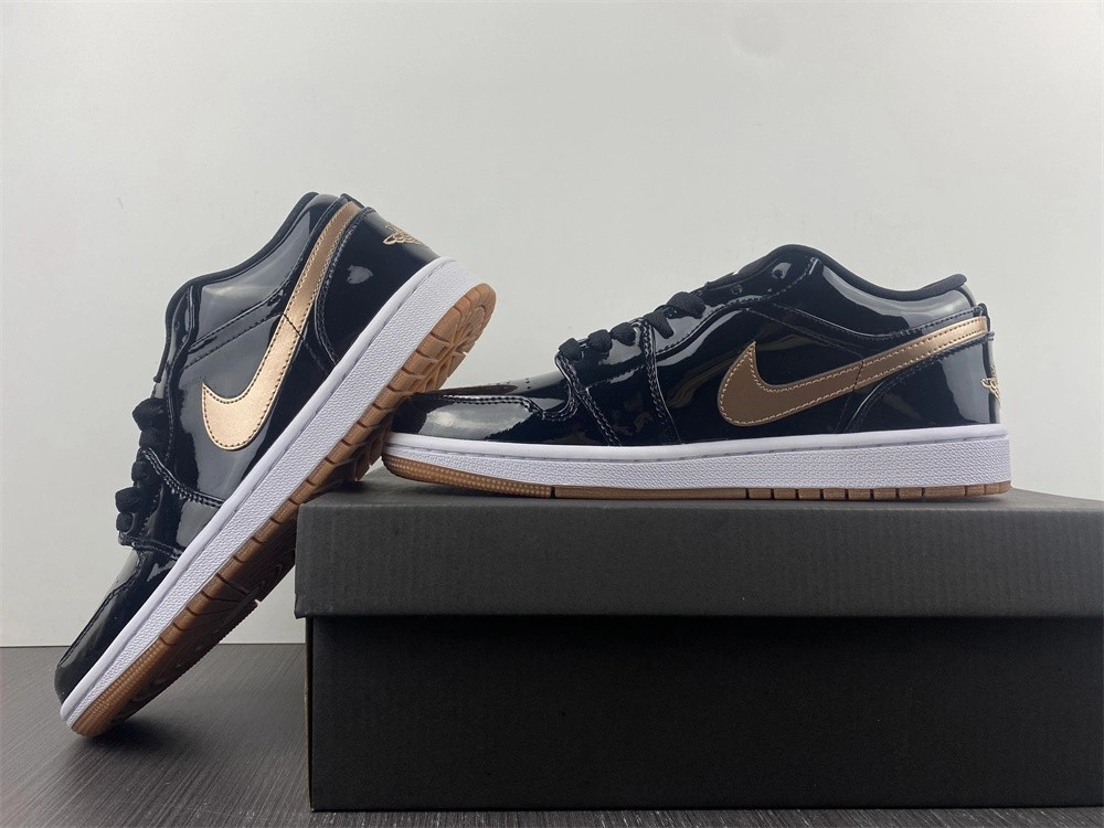Air Jordan 1 Low Black White Grey 552780- Unisex 1642