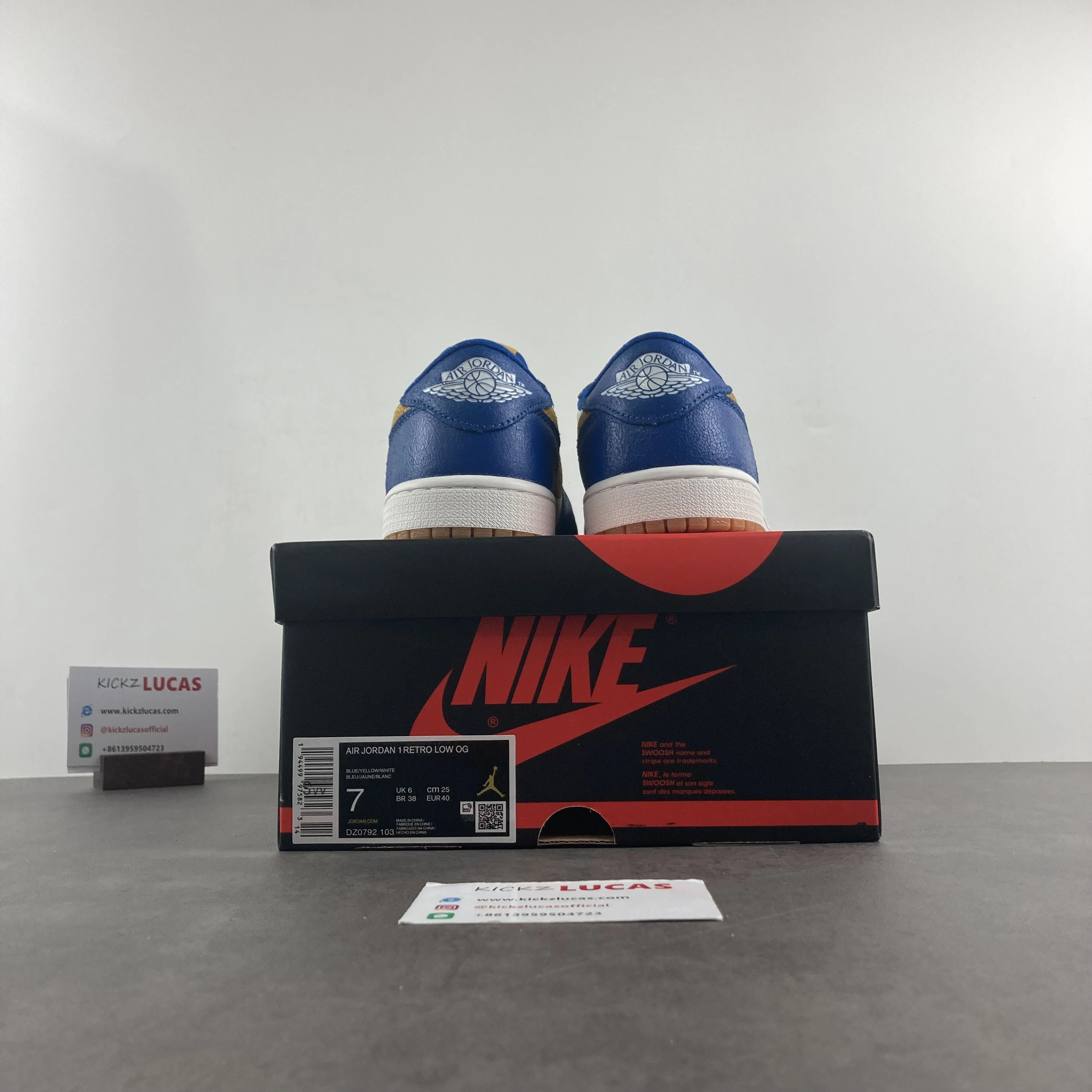 Air Jordan 1 Low Blue Mini Swoosh DZ0792- Durable 1532