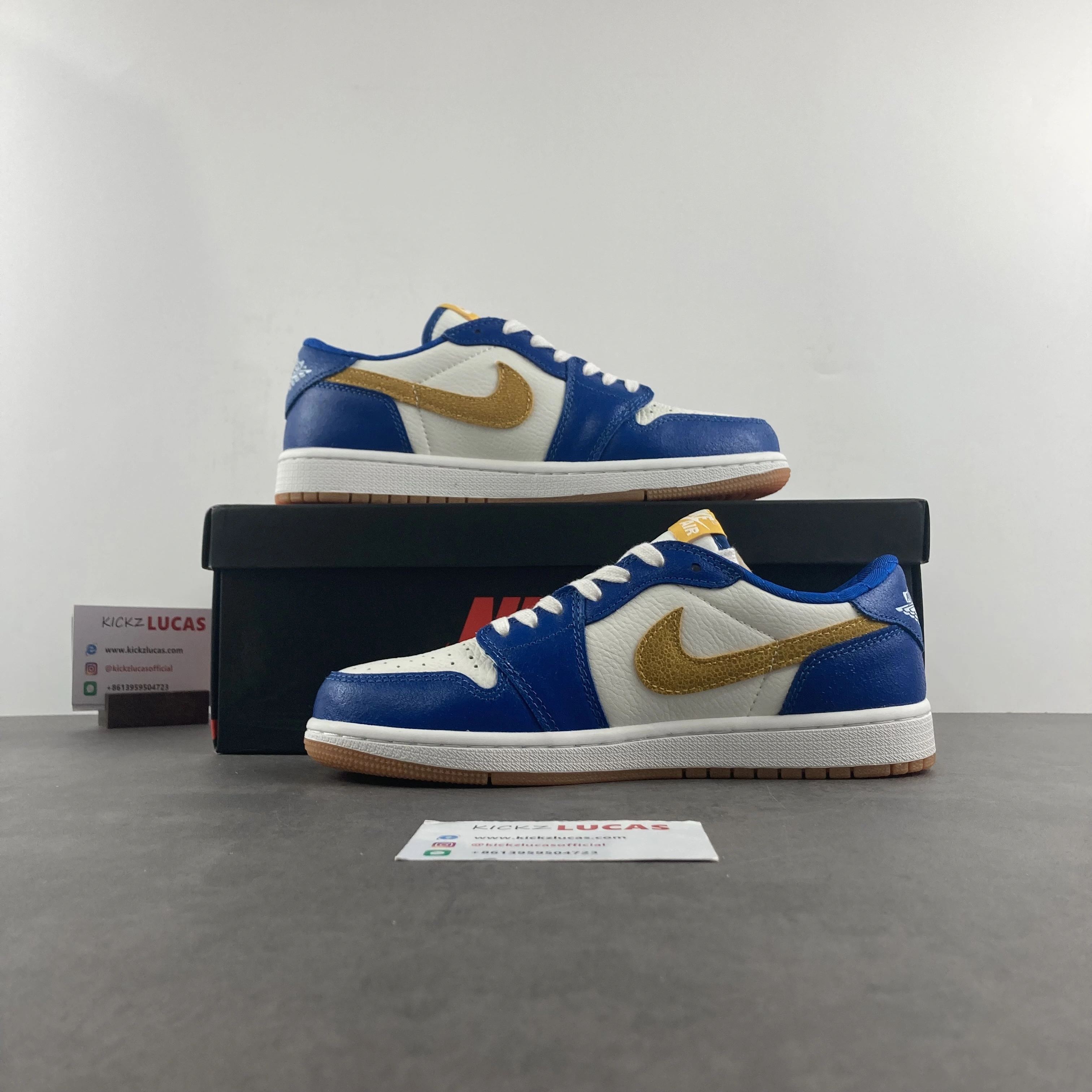Air Jordan 1 Low Blue Mini Swoosh DZ0792- Durable 1532