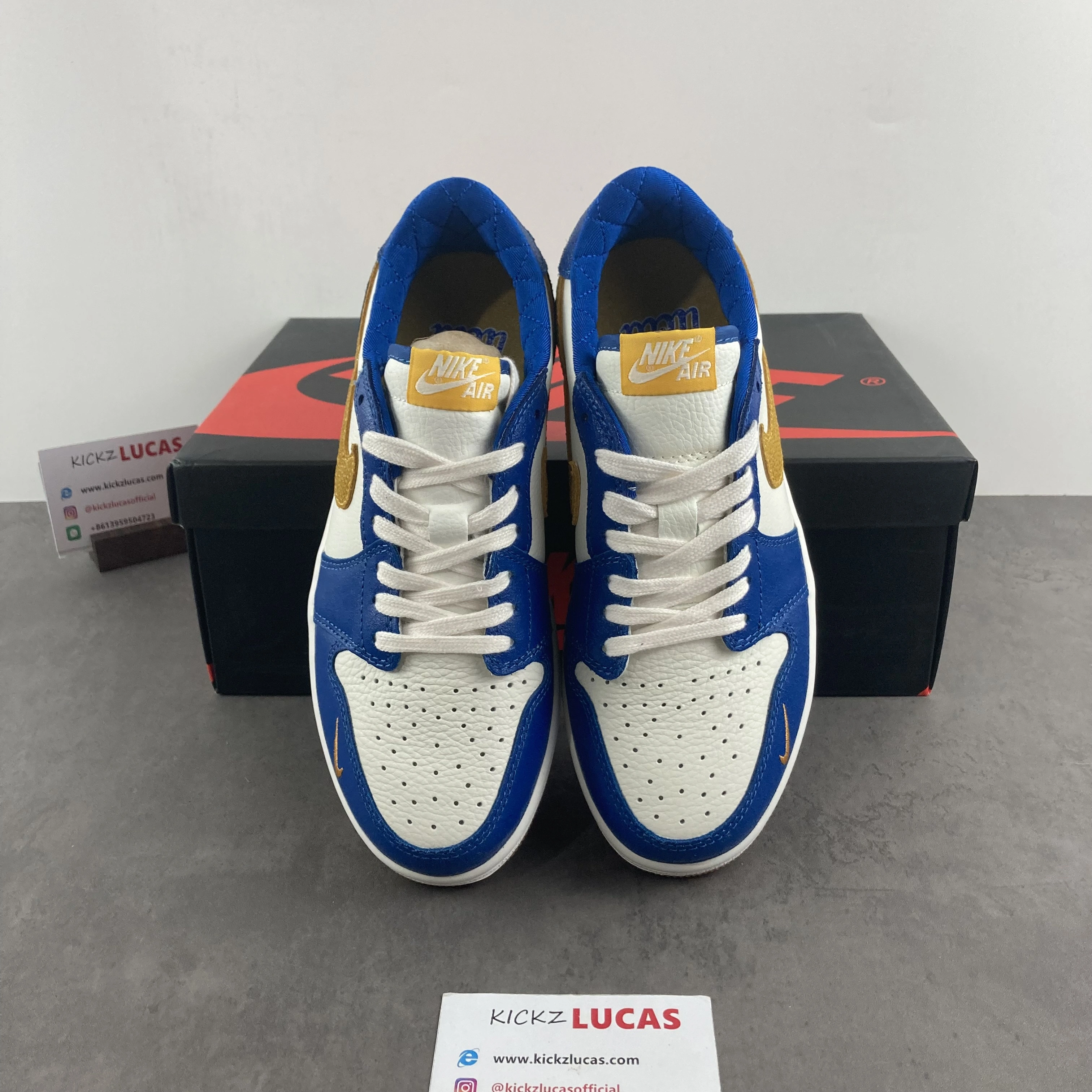 Air Jordan 1 Low Blue Mini Swoosh DZ0792- Durable 1532
