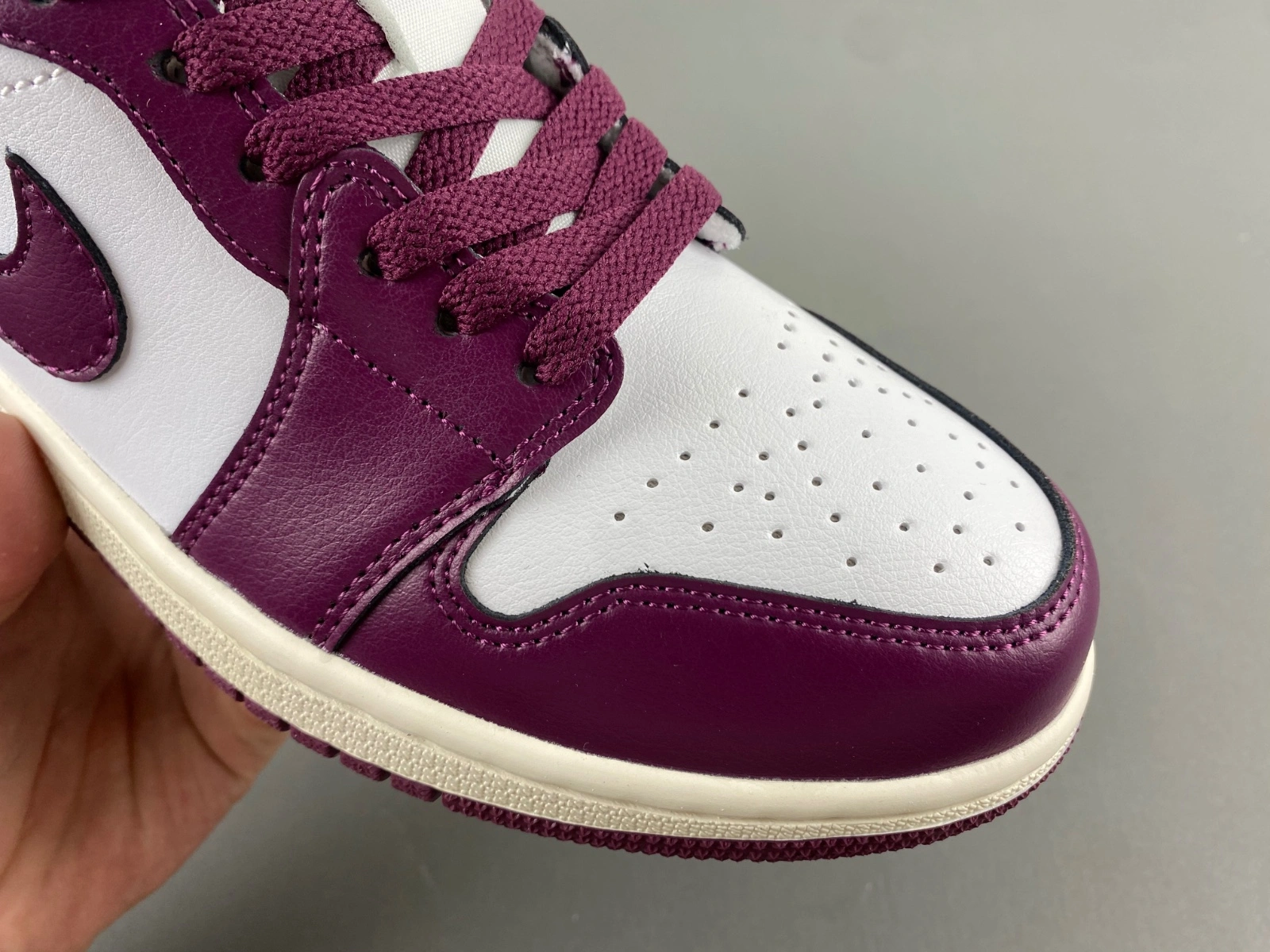 WaterResistant Air Jordan 1 Low Bordeaux DC0774- 1381