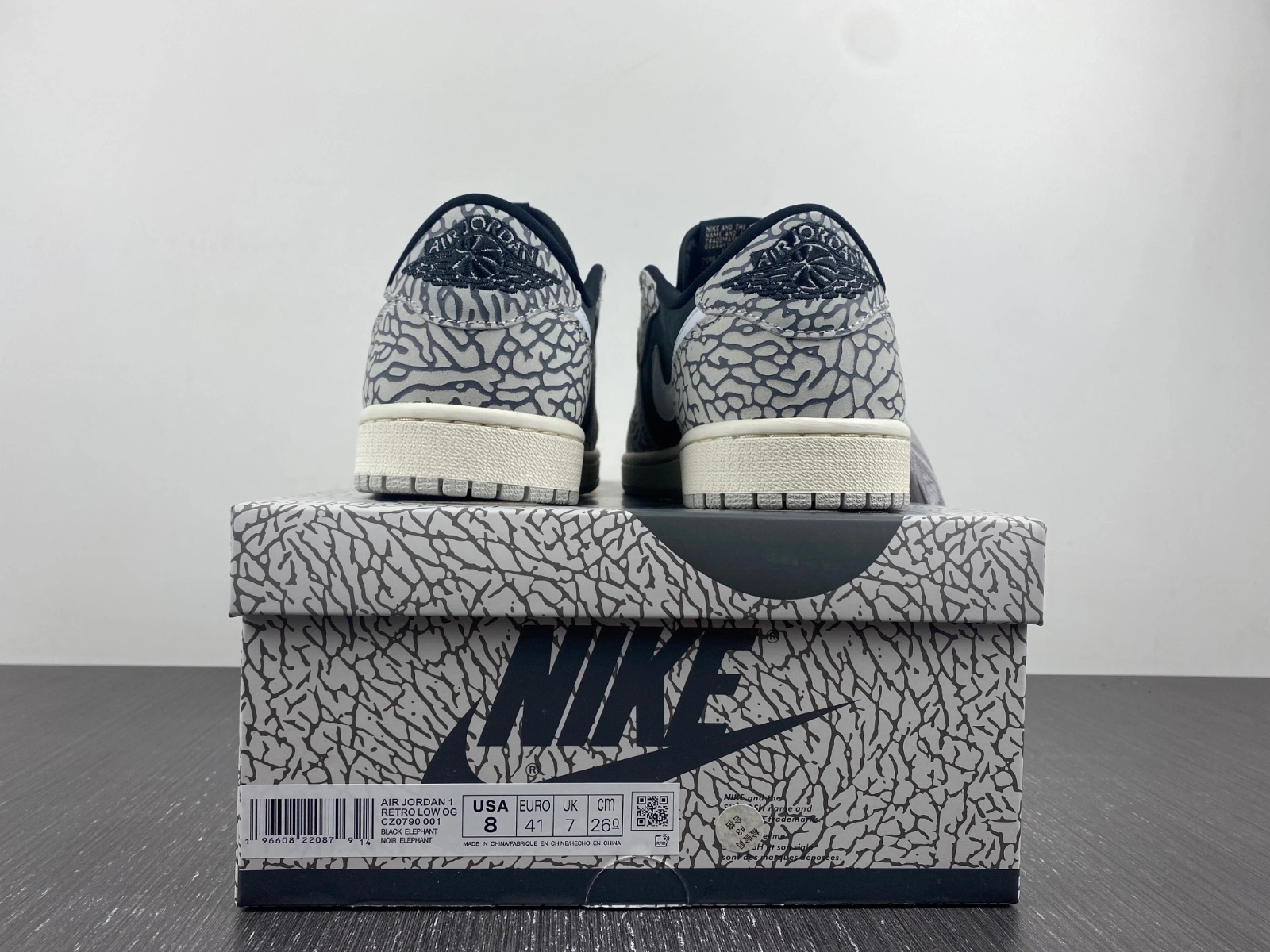 Air Jordan 1 Low Elephant Print CZ0790- Efficient 1556